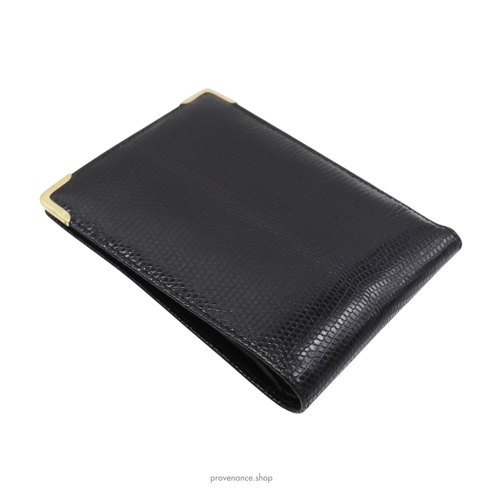 Gucci 🔴 Gucci Bifold Wallet - Black Lizard Leather Size ONE SIZE - 5 Thumbnail