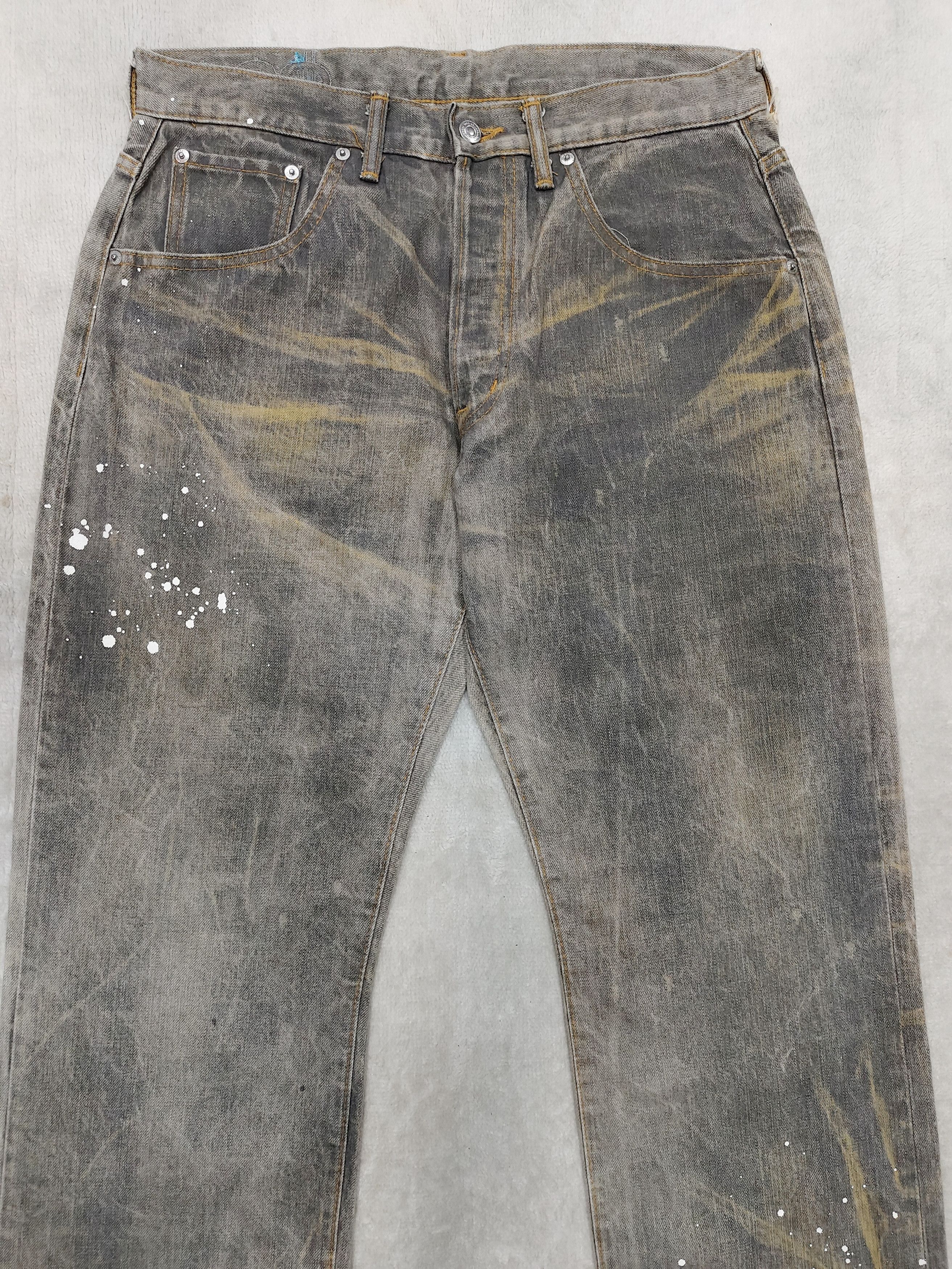PHENOMENON 90s Swagger- Street Archive Dollar Pacth Mud Wash Jeans Size US 32 / EU 48 - 2 Thumbnail