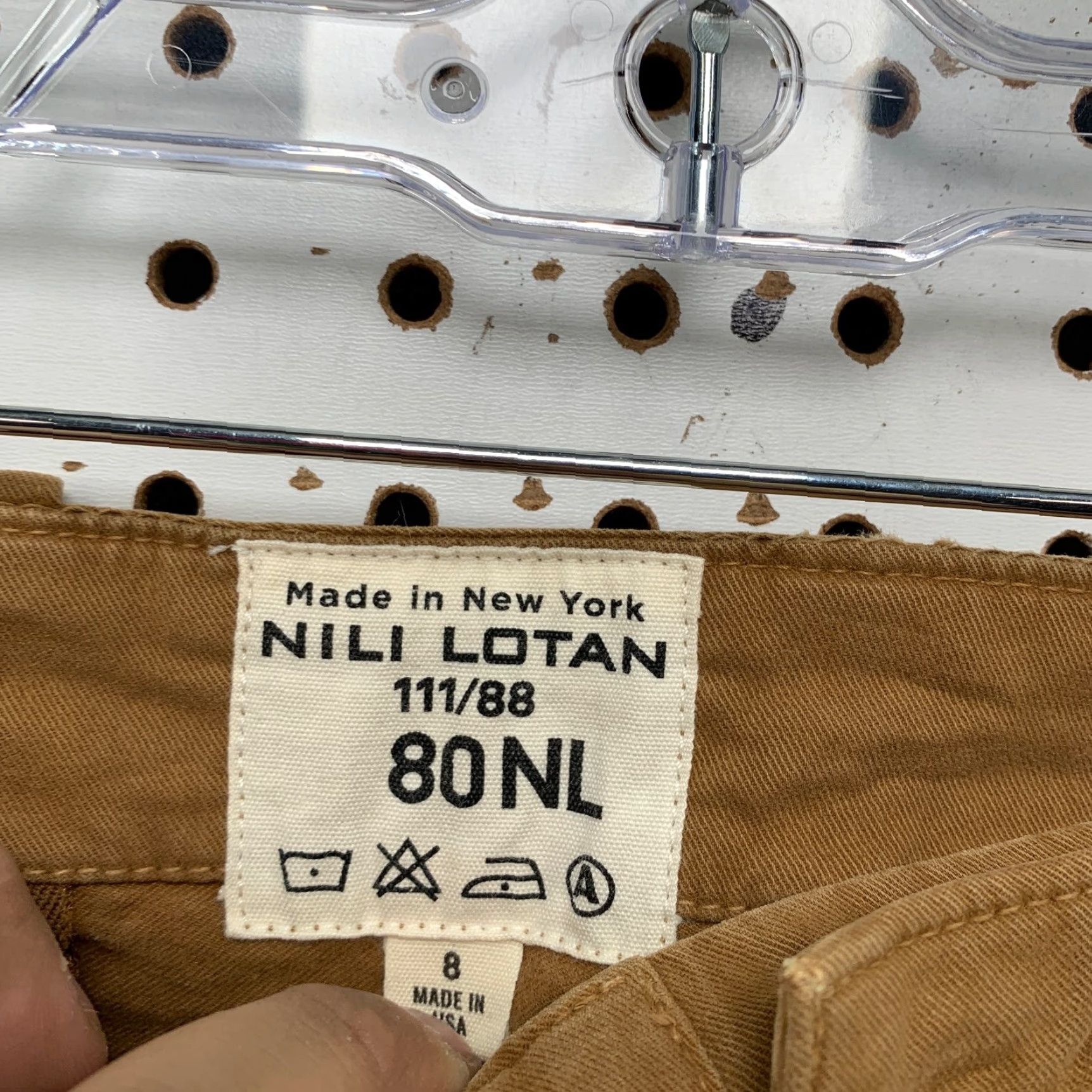 Nili Lotan Nili Lotan French Military Jogger Pants Womens Size 8 Brown Cropped 32x25.5 Twill Cotton Casual Womens Pants Cropped 32x25.5 - Vintage No Size 30" / US 8 / IT 44 - 2 Thumbnail