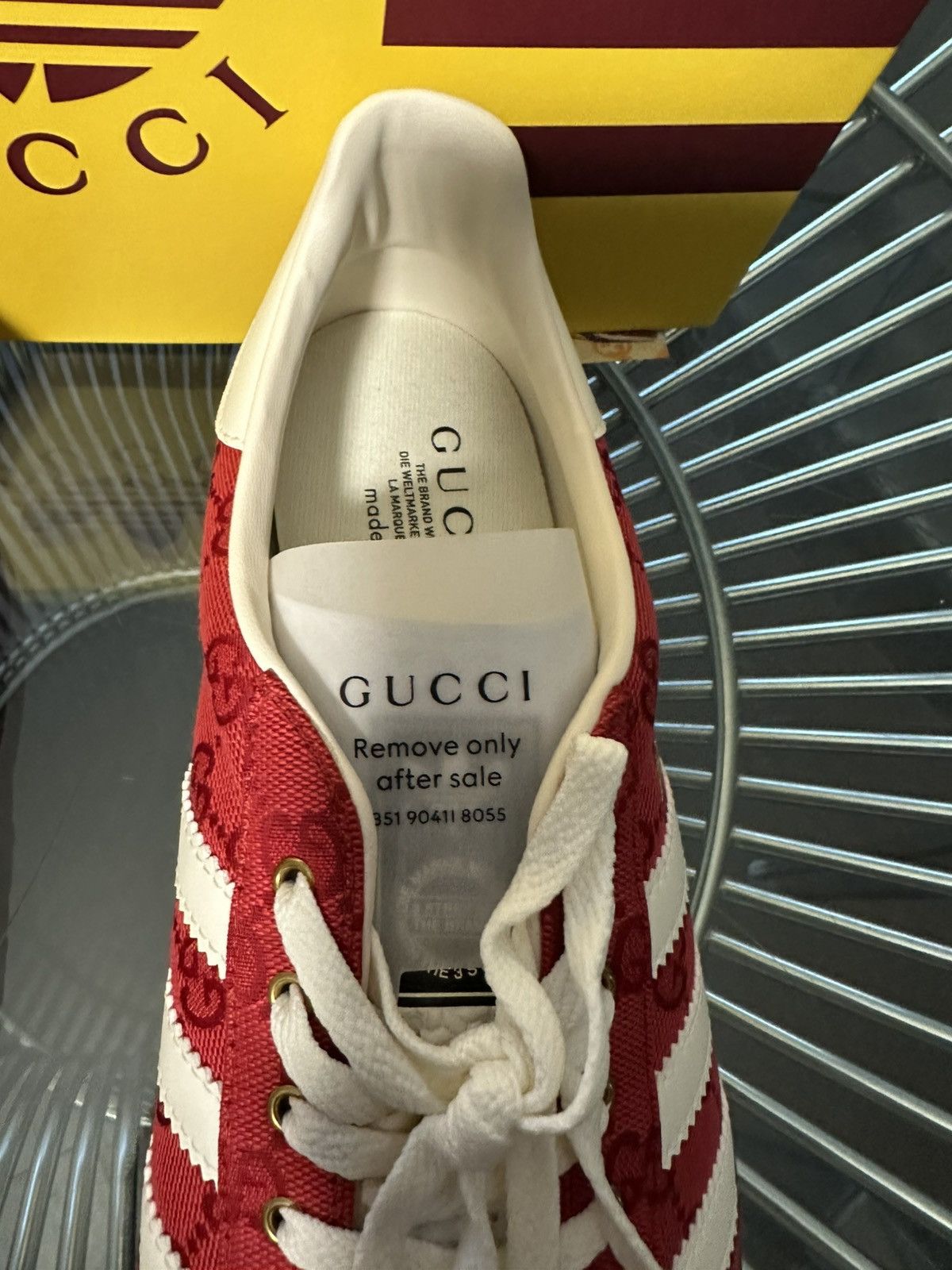 Adidas × Gucci SUPER RARE Adidas x Gucci Gazelle Original GG Red Size US 11.5 / EU 44-45 - 3 Thumbnail