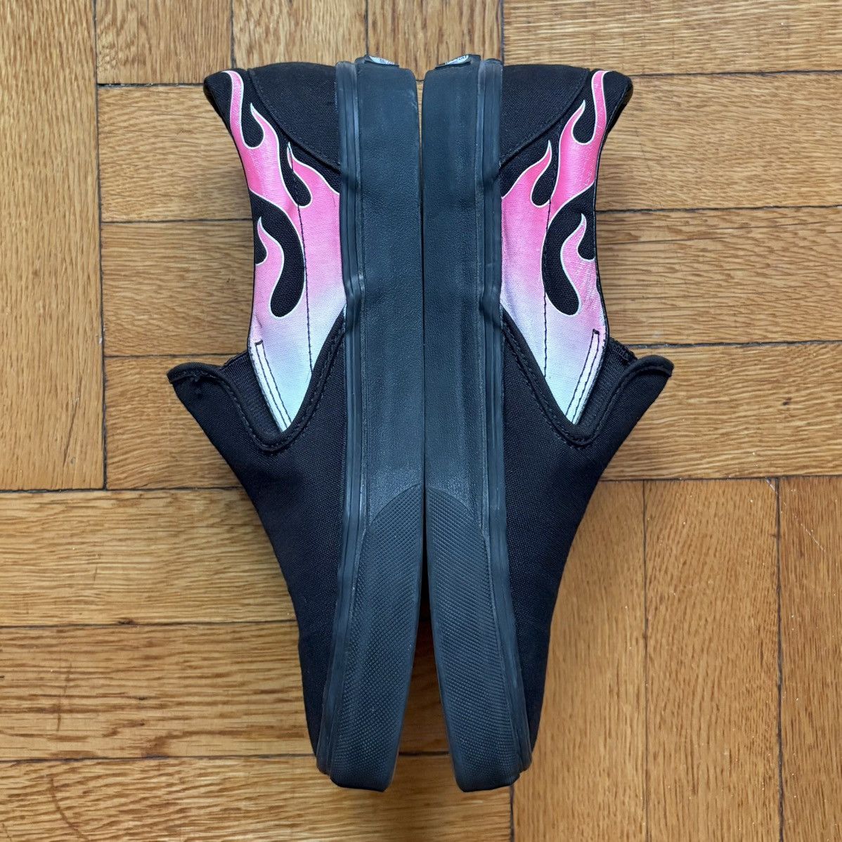 Vans Vans Pink Flame Slip-On Size US 8 / EU 41 - 6 Thumbnail