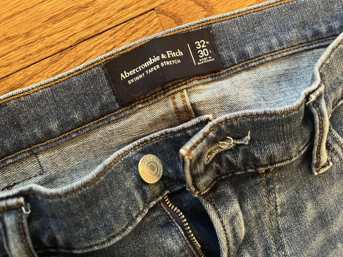 Abercrombie & Fitch Abercrombie & Fitch Skinny Taper Stretch Jeans 32 x 30 Size US 32 / EU 48 - 4 Thumbnail