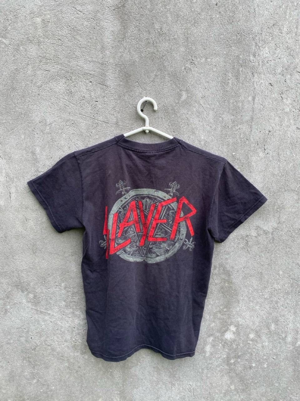 Vintage Slayer Eagle with shield black t-shirt Size US M / EU 48-50 / 2 - 2 Thumbnail