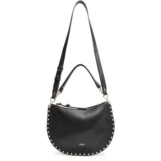 Isabel Marant Isabel Marant Oskan Soft Zip Black Grained Leather Shoulder Size ONE SIZE - 5 Thumbnail
