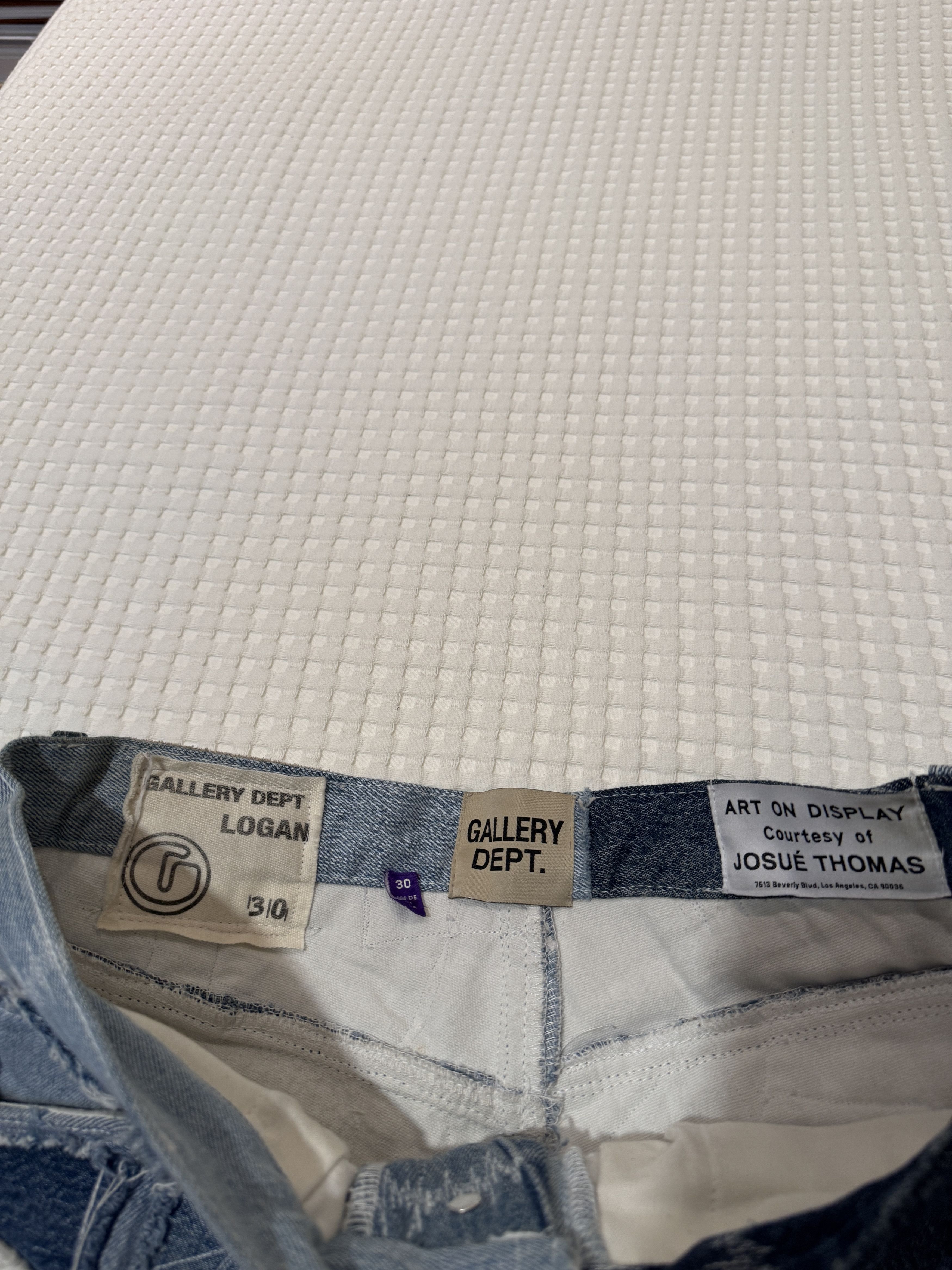 Gallery Dept. Gallery Dept. Logan Recycled Patchwork Blue Denim Jeans 30 Size US 30 / EU 46 - 4 Thumbnail