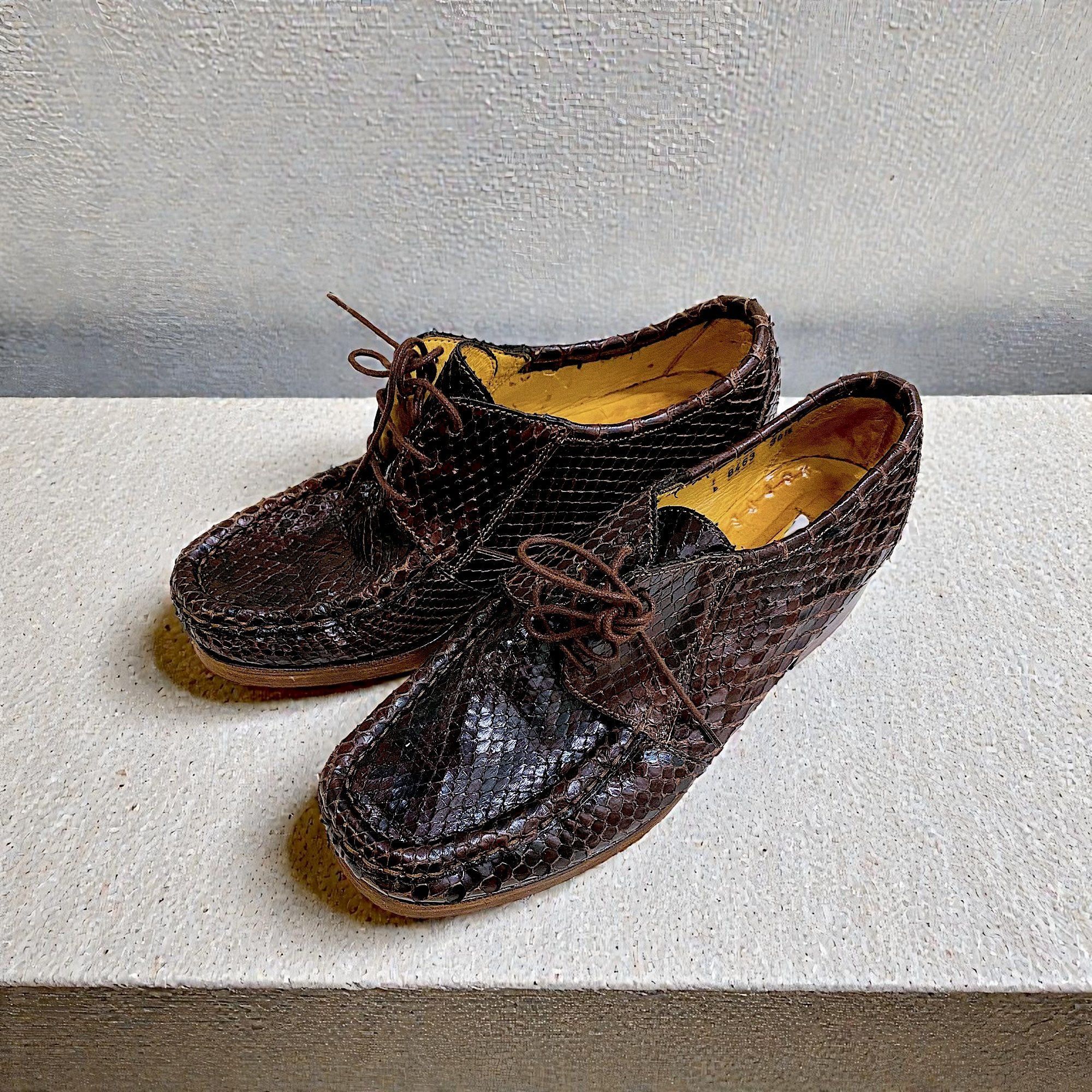 Patrick Cox Patrick Cox Snake Skin Moc Shoes (90s) – EU 38.5 / US 8–8.5 Size US 8.5 / IT 38.5 - 1 Thumbnail