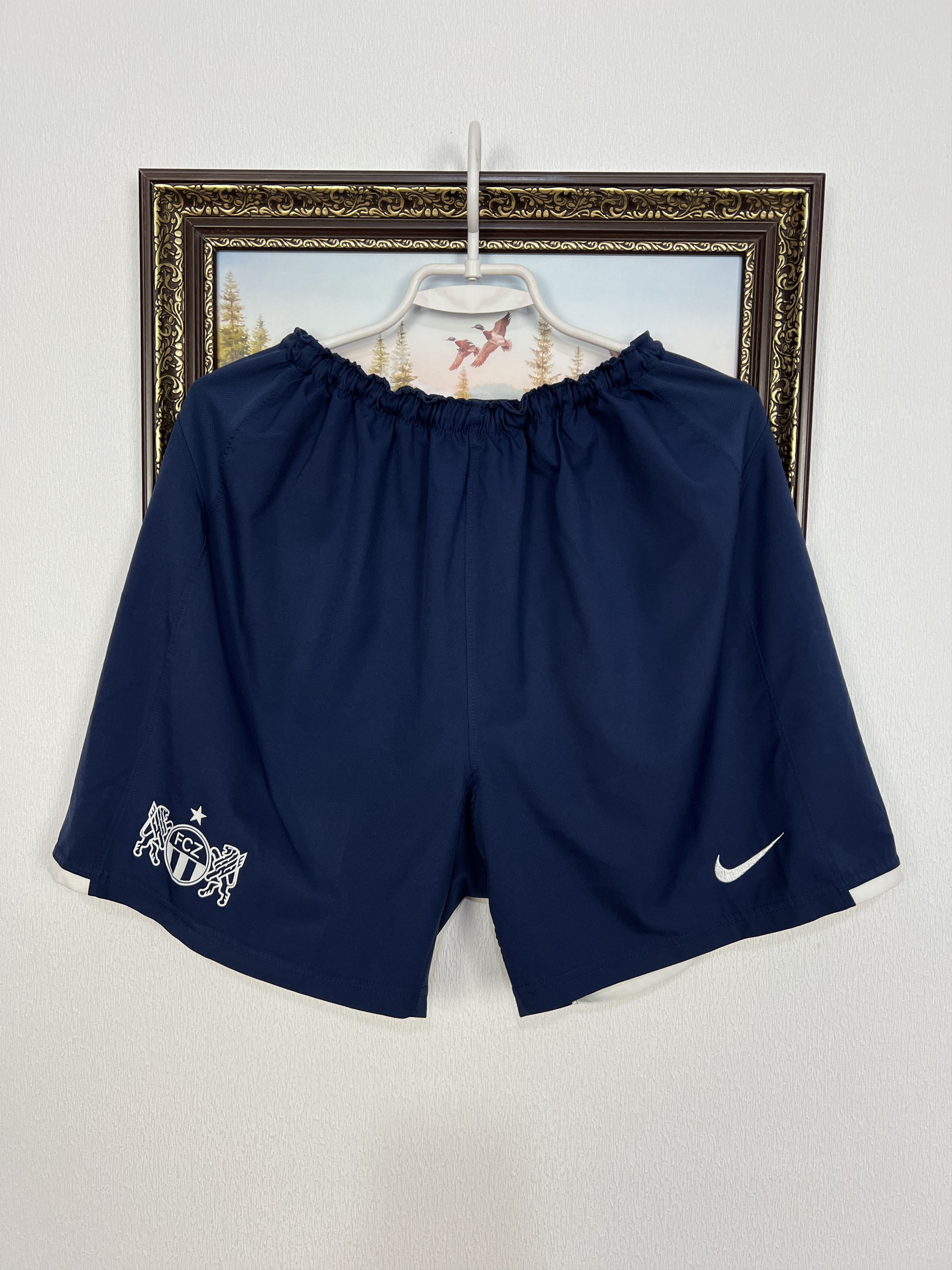 Vintage Nike Zurich Football Shorts Soccer Track Sport Rare