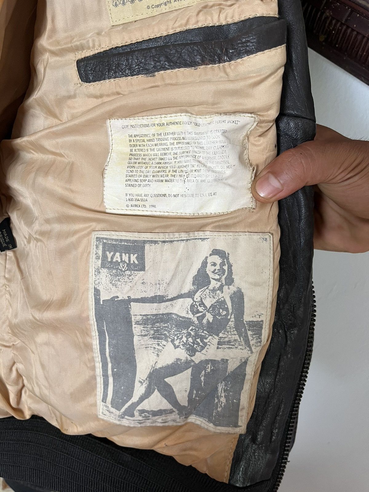 Avirex SUPER RARE! 1987 Avirex A-2 WW II Photograph Leather Jacket Size US M / EU 48-50 / 2 - 14 Thumbnail