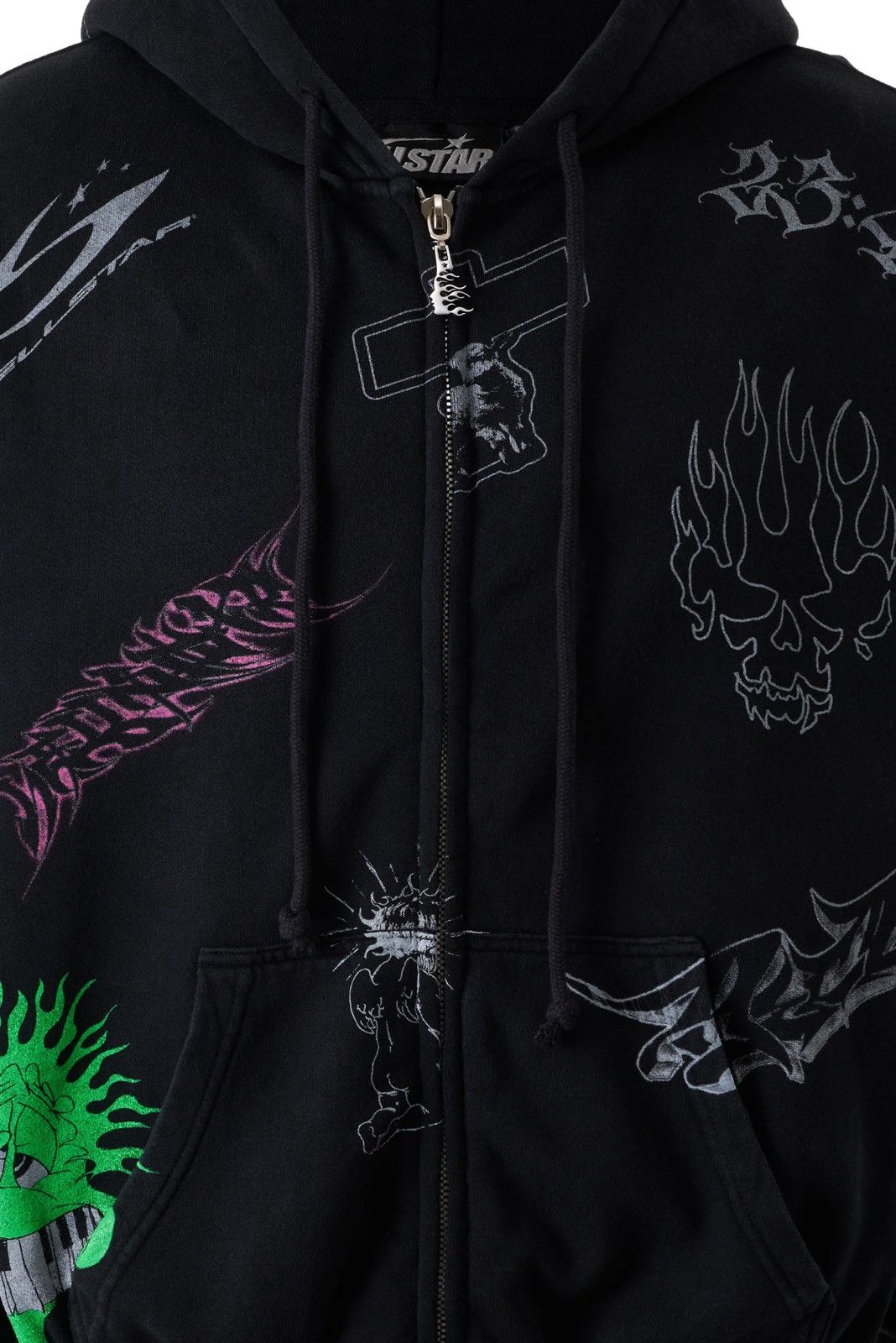 HELLSTAR Hellstar Graffiti Zip Up Hoodie Black Size US M / EU 48-50 / 2 - 21 Thumbnail