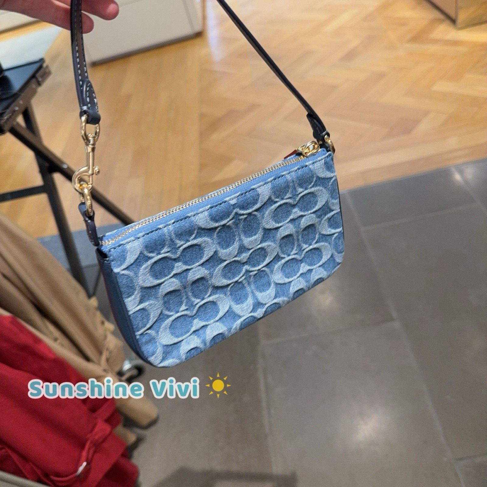Coach NWT Coach Nolita 19 Signature Denim CDE31 denim/Gold/Indigo Size ONE SIZE - 6 Thumbnail
