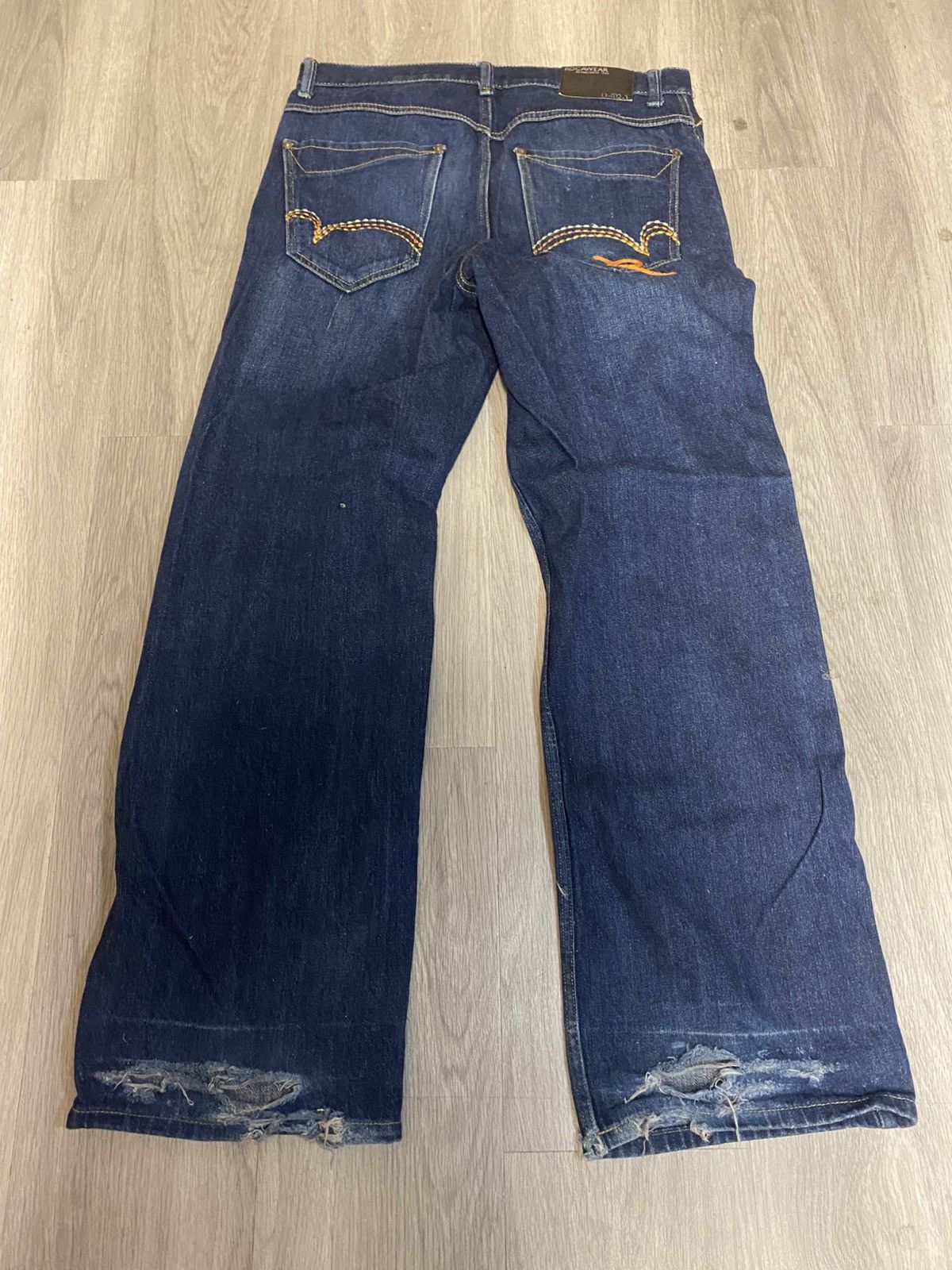 Rocawear Rocawear Wide Leg Embroidered Denim Size US 31 - 4 Thumbnail