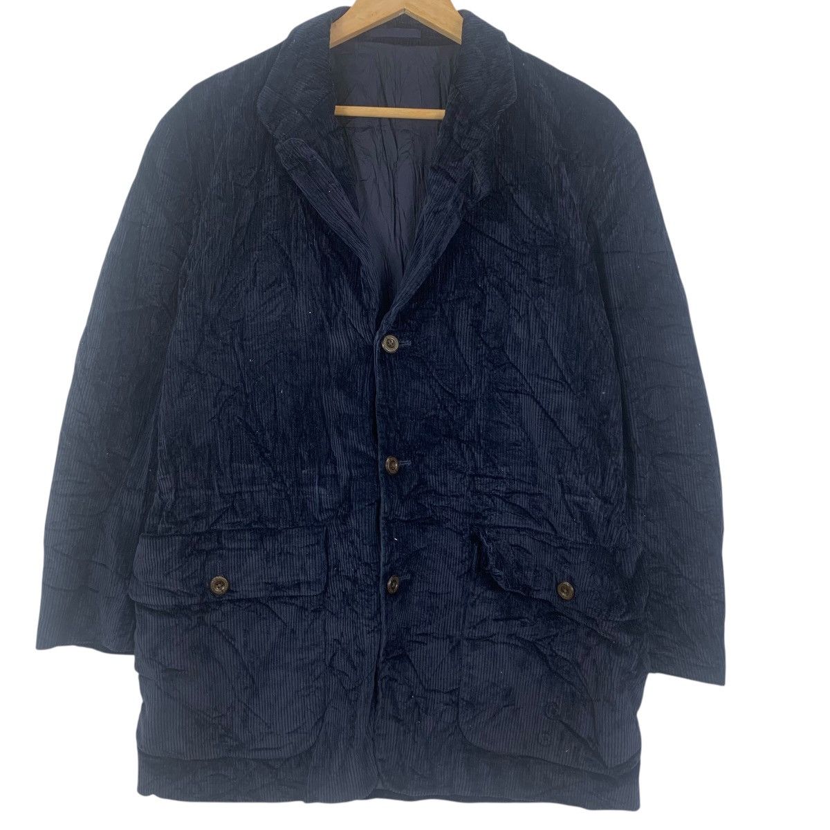 Burberry Vintage 90’ BURBERRY LONDON Corduroy Cotton Blazer Coat Size 38L - 4 Thumbnail