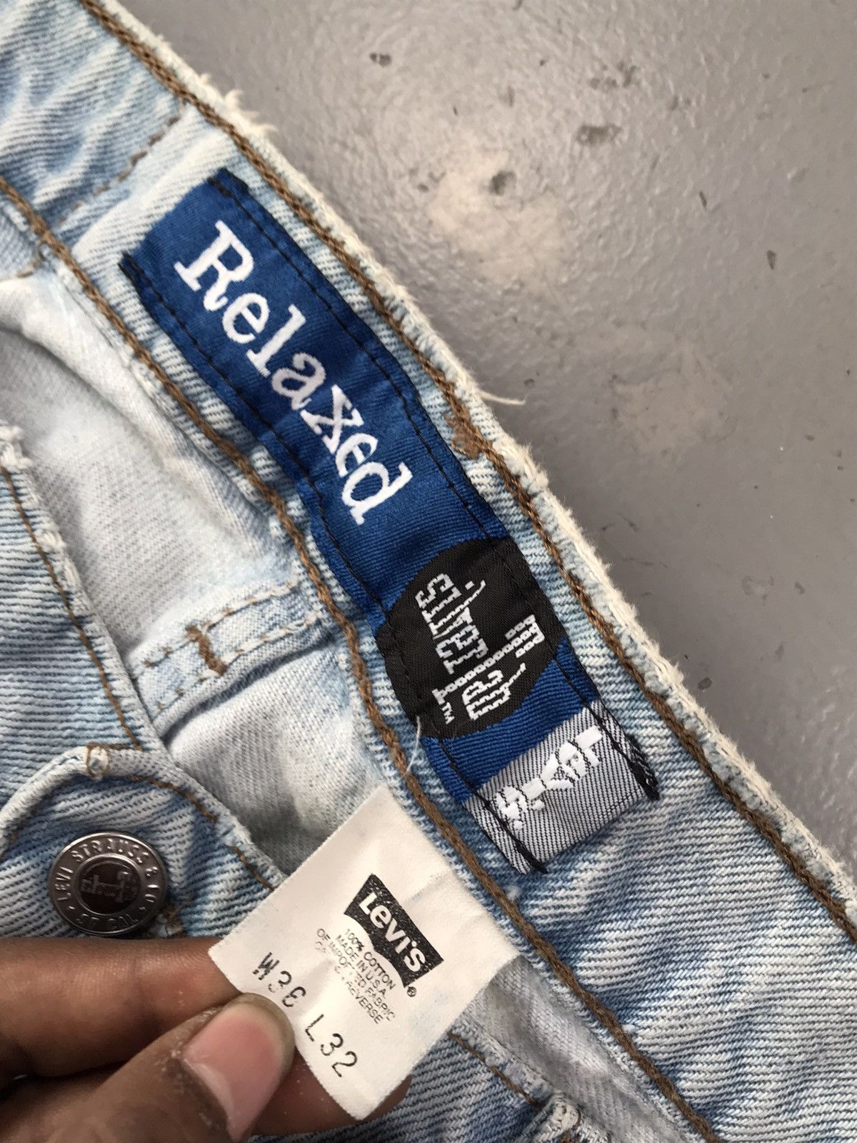 Levi's × Vintage Vintage 90s Levi’s silver tab relaxed fit denim Size US 36 / EU 52 - 4 Thumbnail