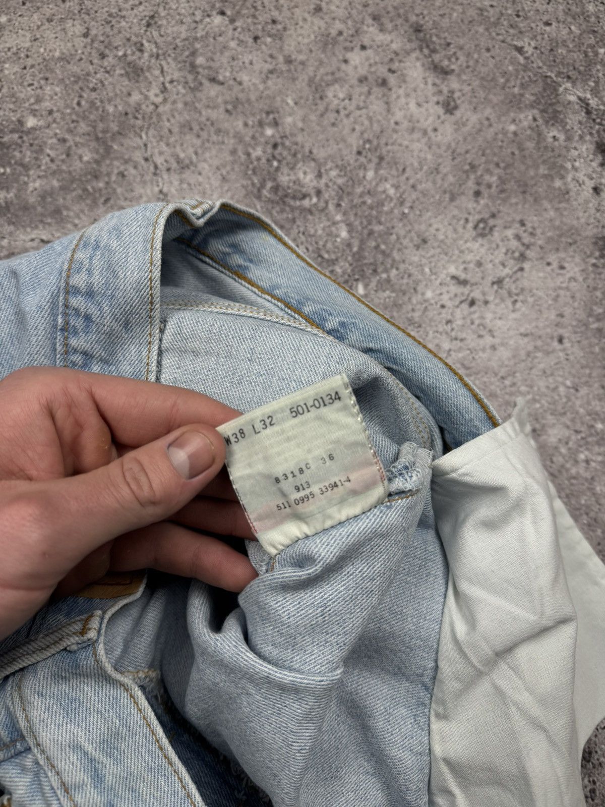 Levi's 90s Rusty Mud Washed Vintage Levis 501 Jeans USA Size US 38 / EU 54 - 12 Thumbnail