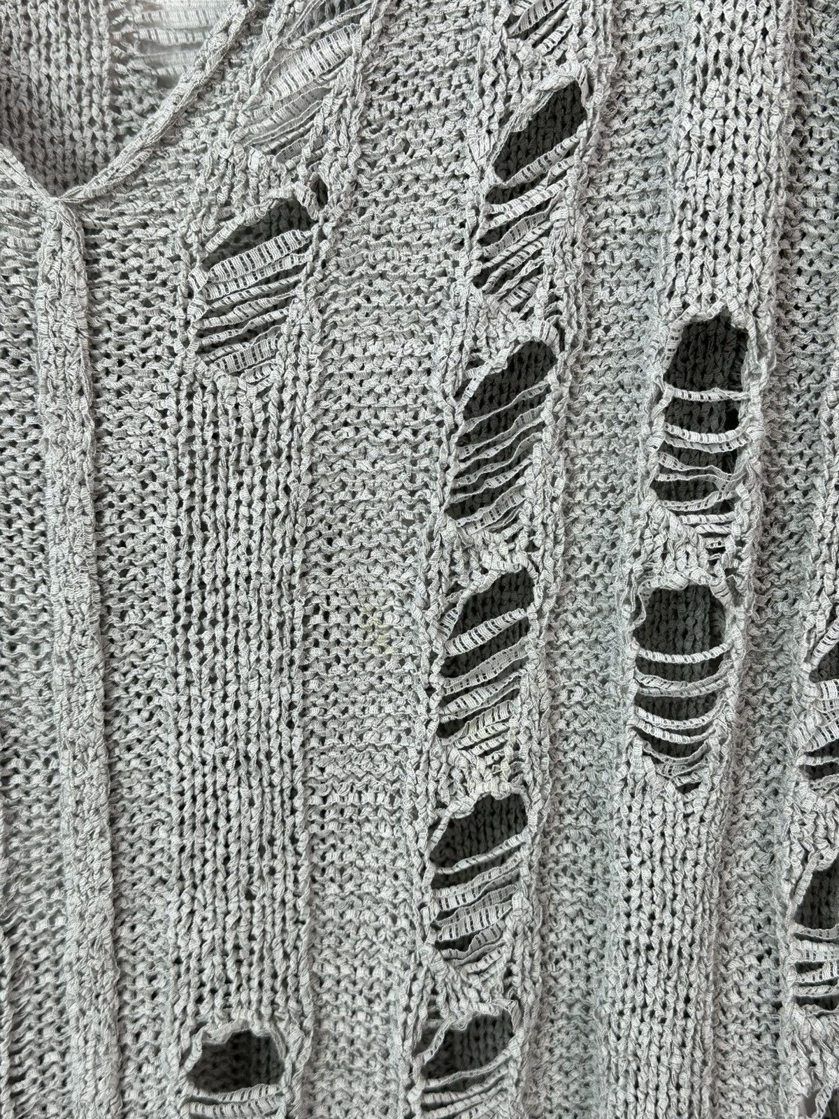 Sarah Pacini Sarah Pacini Made in Italy Knit Distressed Oversized Sweater Size M / US 6-8 / IT 42-44 - 5 Thumbnail