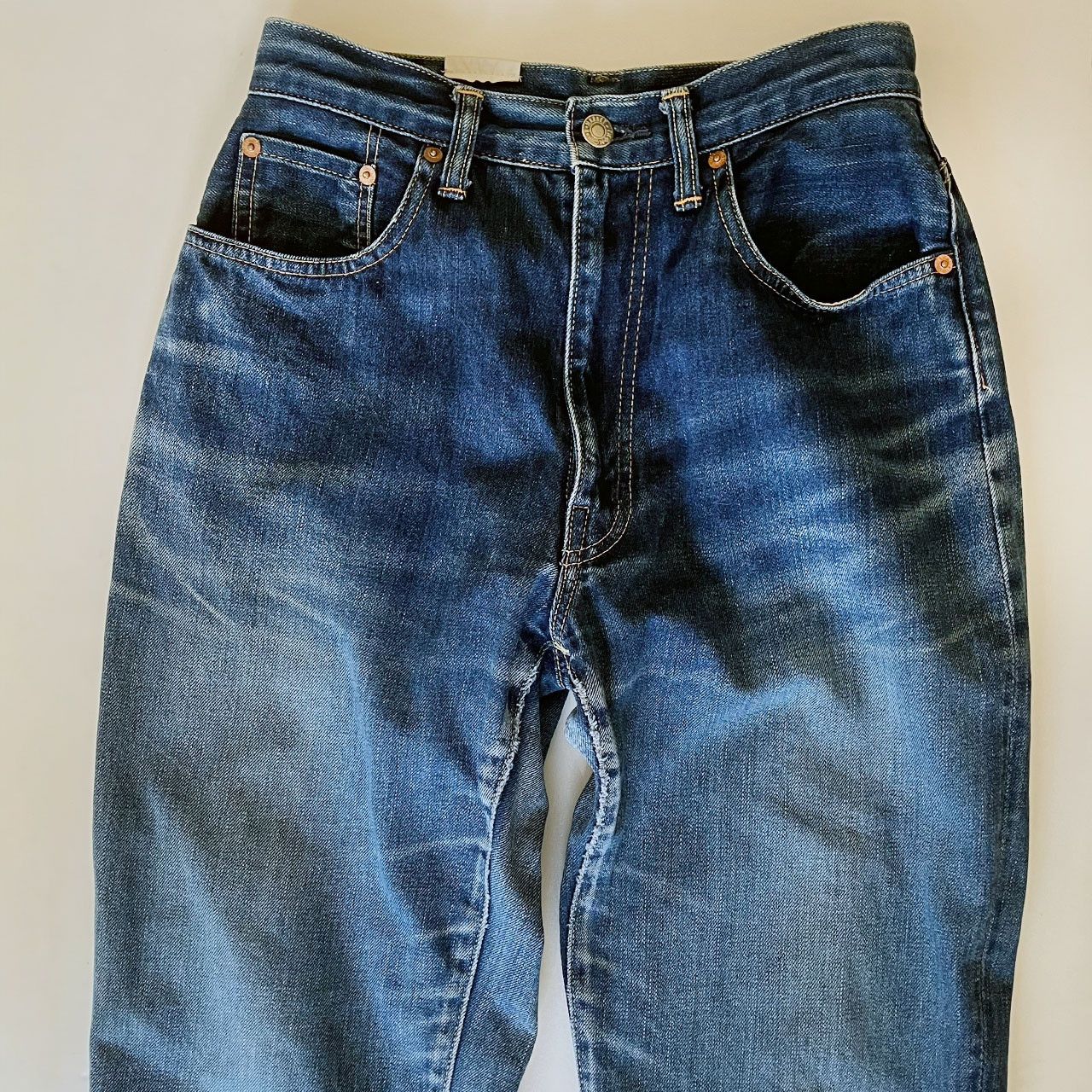 Blue Blue Japan BLUE BLUE Japanese Indigo Denim Jeans Oni-Hige H.R.M Size 27" / US 4 / IT 40 - 10 Thumbnail