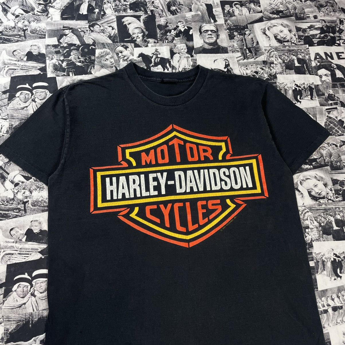 Harley Davidson 90s Harley Davison vintage t-shirt Size US L / EU 52-54 / 3 - 3 Thumbnail