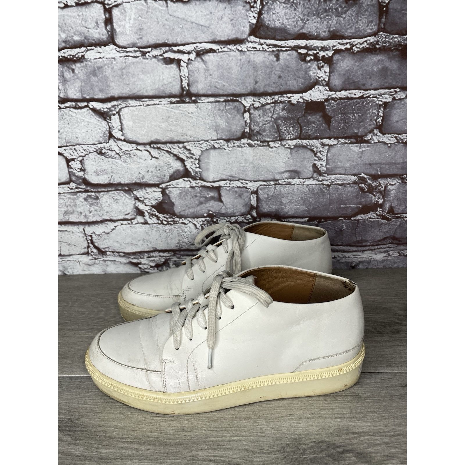 Adolfo Dominguez Adolfo Dominguez White Leather Casual Lace Up Sneakers Women Size US 8.5 / IT 38.5 - 19 Thumbnail