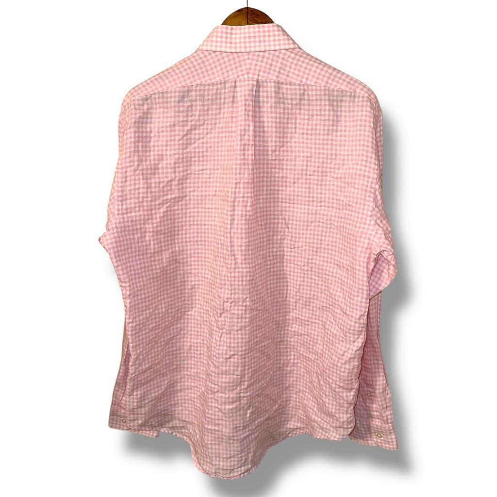 Lands' End Lands’ End Pink 100% Baird Mcnutt Linen L/S Button Down L Size US L / EU 52-54 / 3 - 8 Thumbnail