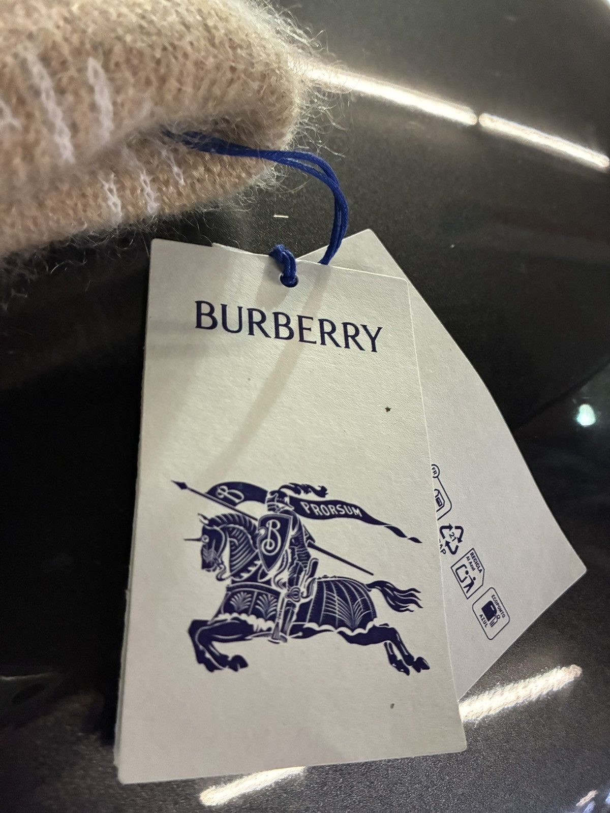 Burberry Burberry Mohair Check Beanie Size ONE SIZE - 4 Thumbnail