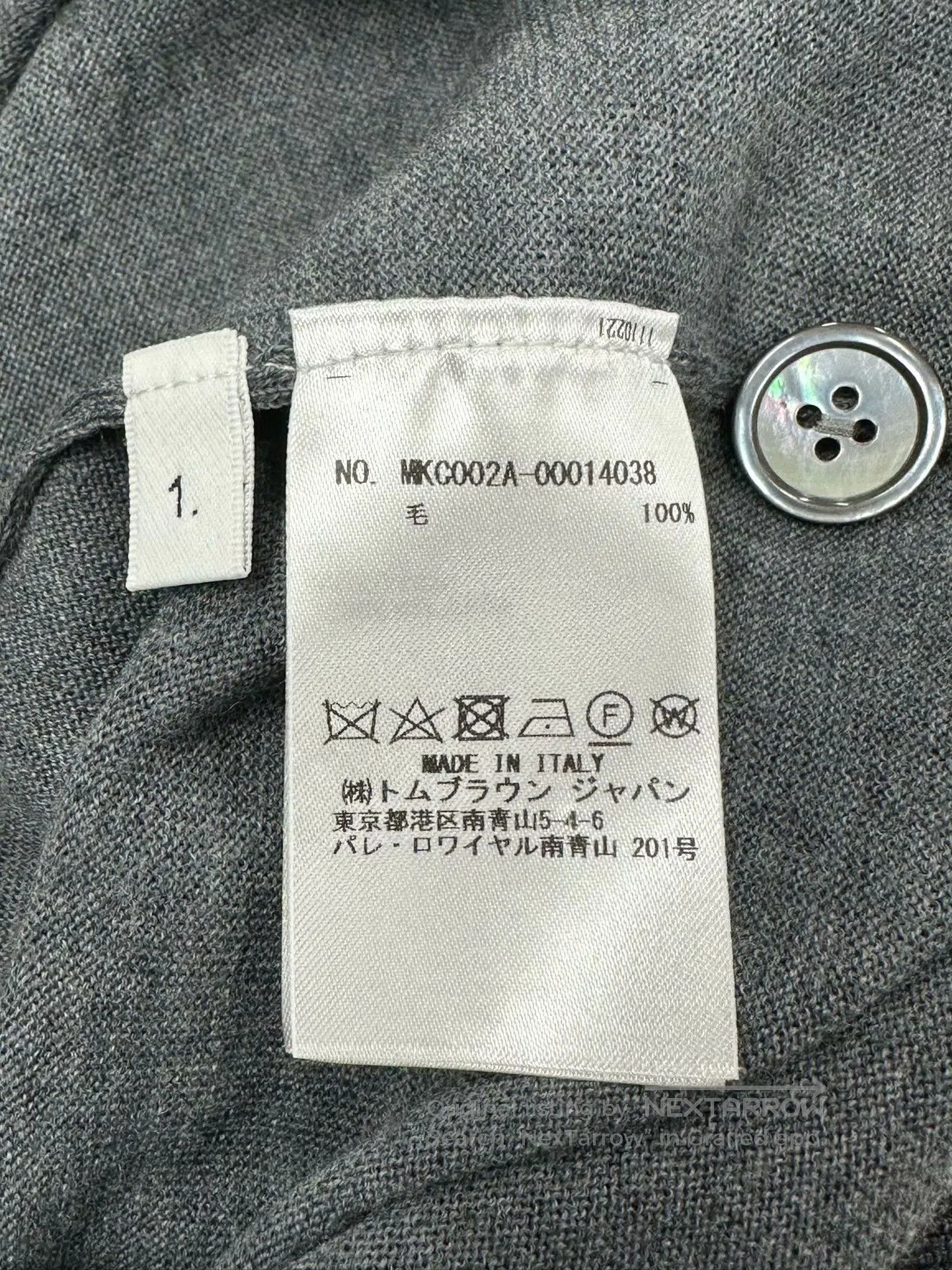 Thom Browne Thom Browne Grey Classic Four-stripe Knit Cardigan| Size US S / EU 44-46 / 1 - 3 Thumbnail