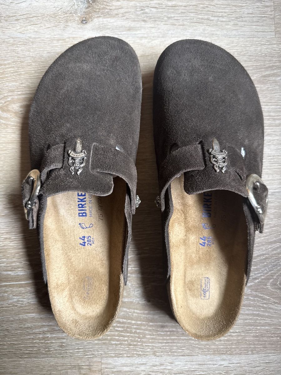 Birkenstock × Chrome Hearts Chrome Hearts x Birkenstock Mocca Brown Dagger Size US 11 / EU 44 - 2 Thumbnail