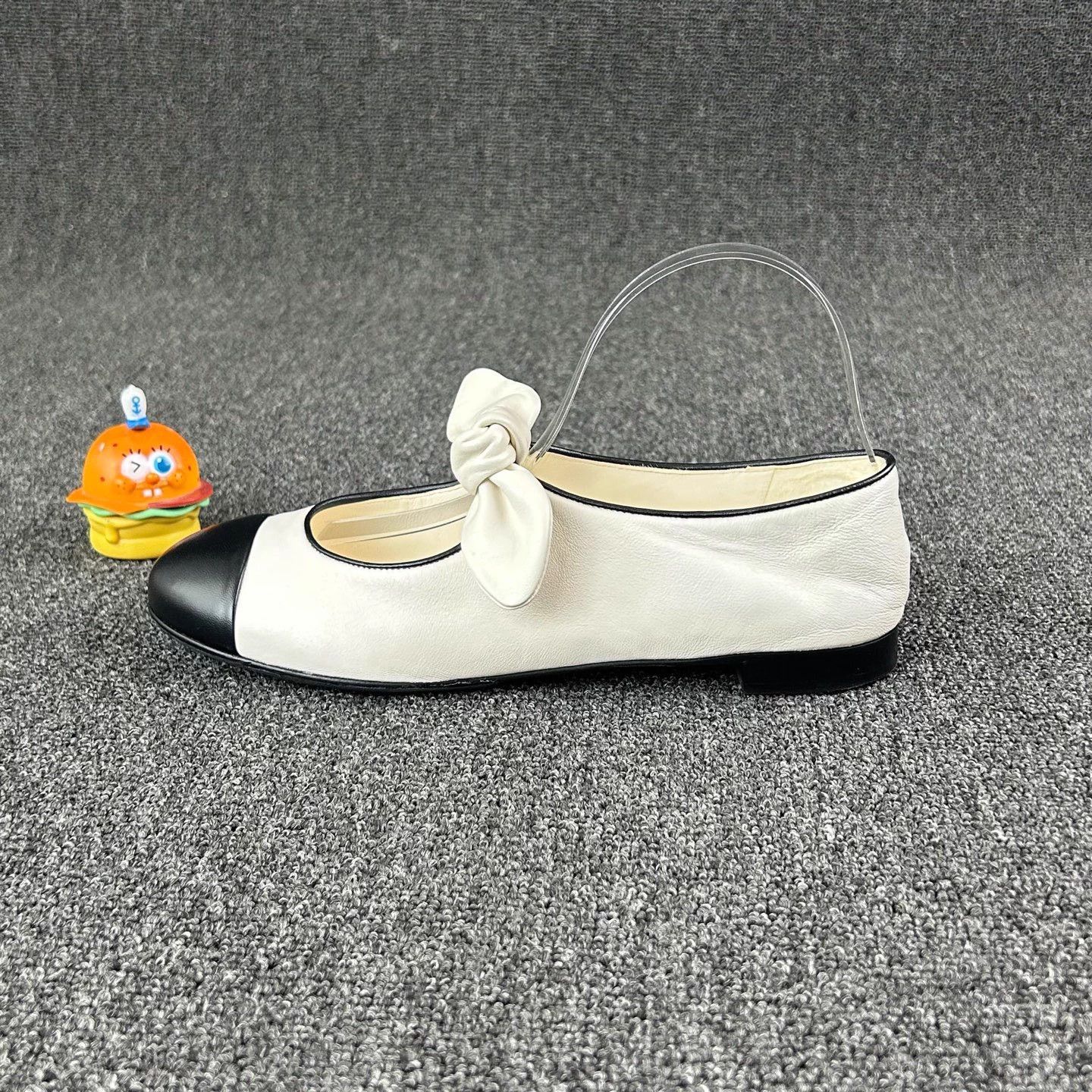 Chanel Chanel 25C Bow Color Blocked Flat 38.5 Size US 8 / IT 38 - 3 Thumbnail