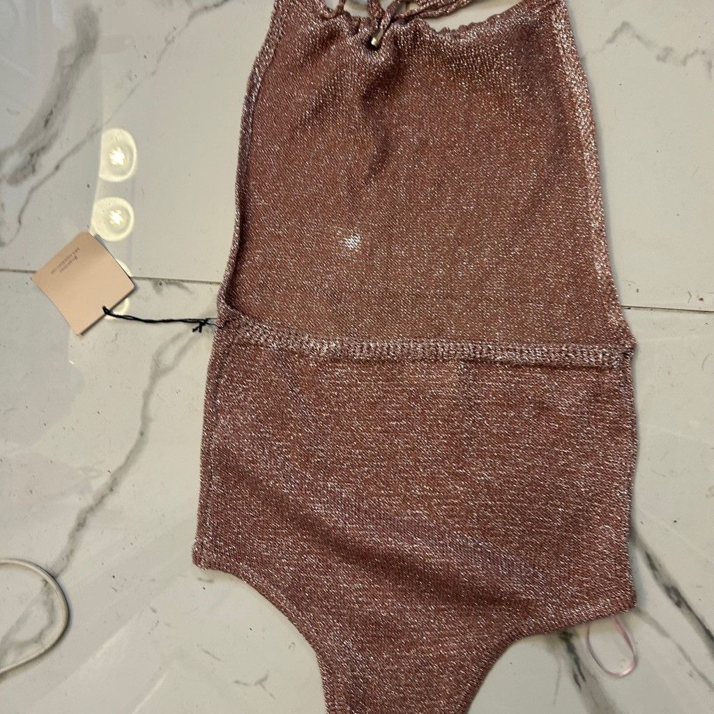 superdown Women's Superdown Bodysuit XXS Pink Silver Size XXS / US 00 / IT 34 - 4 Thumbnail