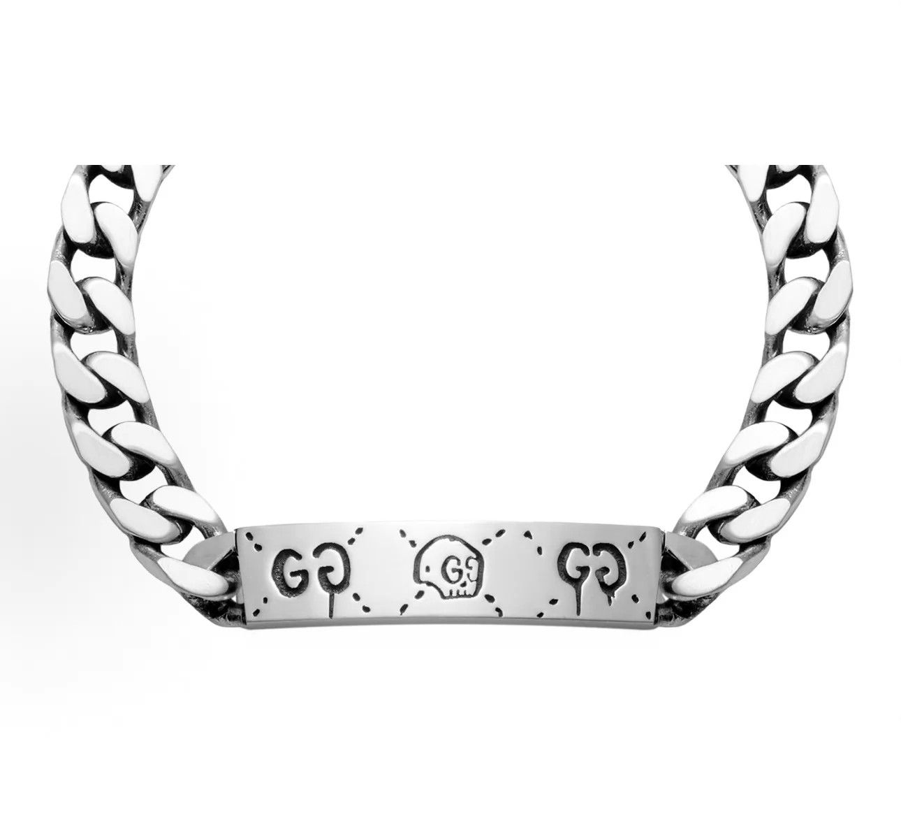 Gucci GUCCI Ghost Skull Cuban Chain 925 Silver Unisex Size ONE SIZE - 2 Thumbnail