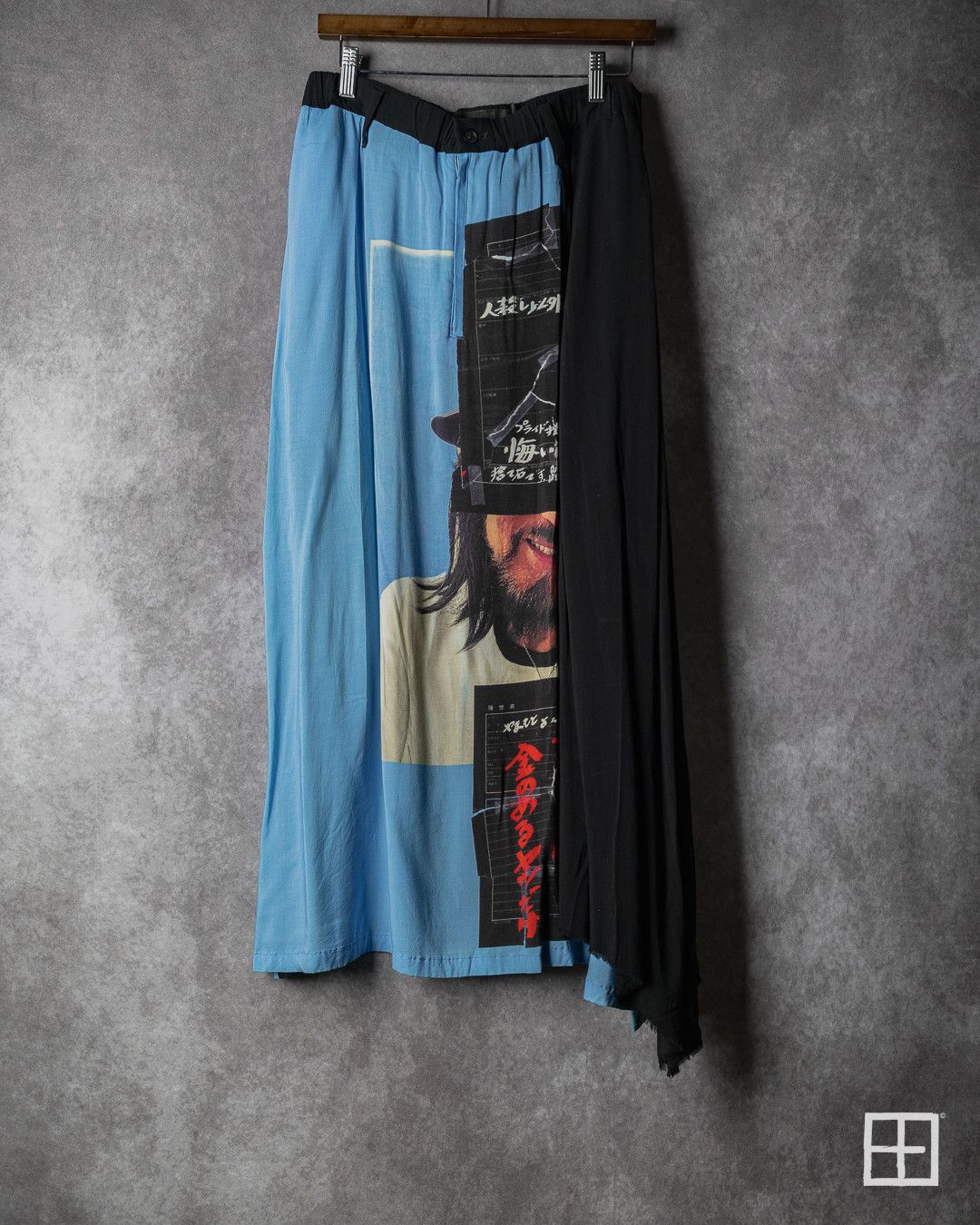 Yohji Yamamoto Yohji Yamamoto Pour Homme SS19 Layered Portrait Print Skirt Size US 32 / EU 48 - 1 Thumbnail