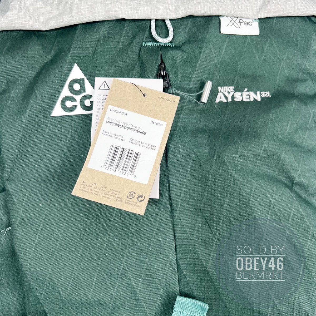 Nike ACG NIKE ACG Aysén Backpack (32L) Vintage Green/Light Iron Size ONE SIZE - 3 Thumbnail