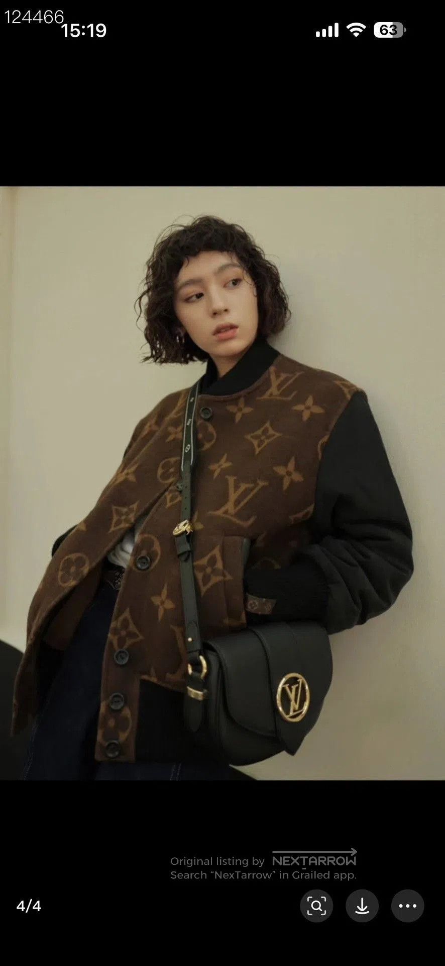 Louis Vuitton Louis Vuitton Jacquard Spliced Aviator Jacket. Size S / US 4 / IT 40 - 6 Thumbnail