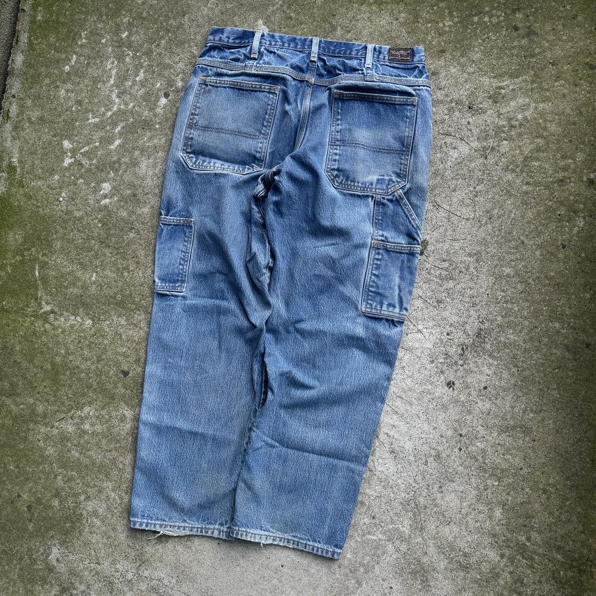 Vintage Sun Faded Thrashed Workwear Jeans ERD Grunge Distressed Size US 34 / EU 50 - 13 Thumbnail