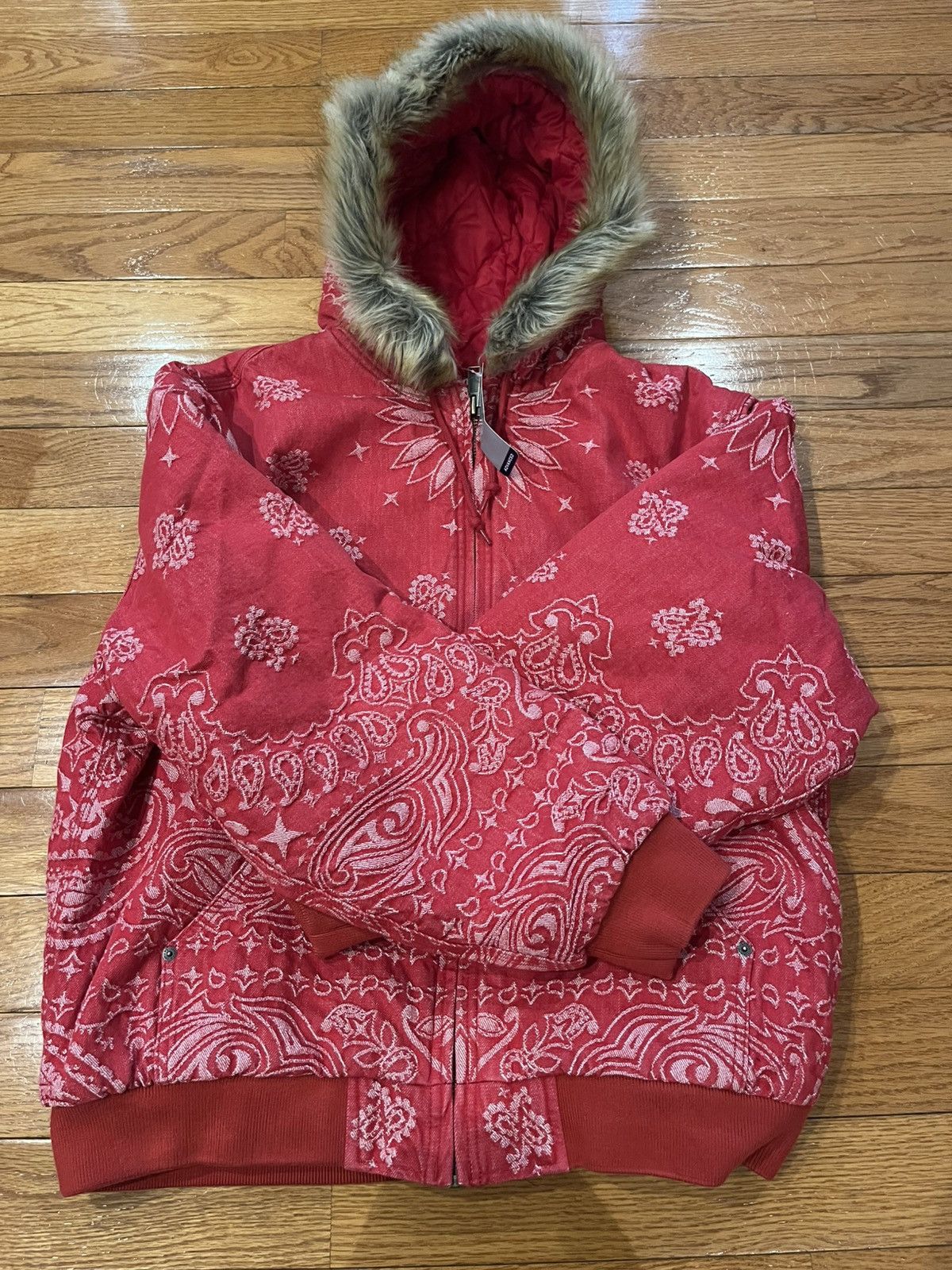 Supreme Supreme Bandana Jacquard 3M Denim Work Jacket Size US L / EU 52-54 / 3 - 3 Thumbnail