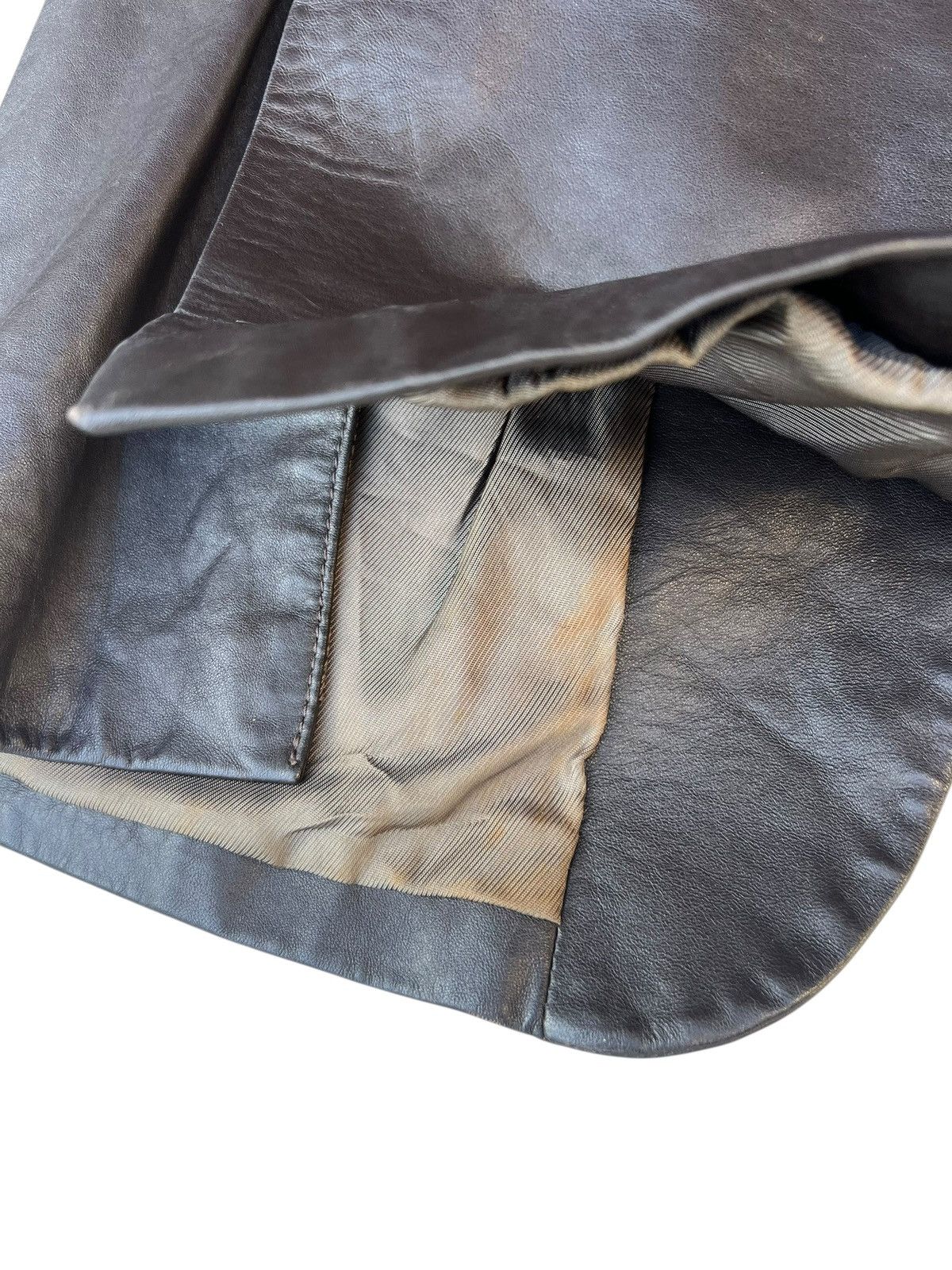 Calvin Klein Vintage CK Calvin Klein Italy Leather Coat Blazer Jacket Size US M / EU 48-50 / 2 - 24 Thumbnail