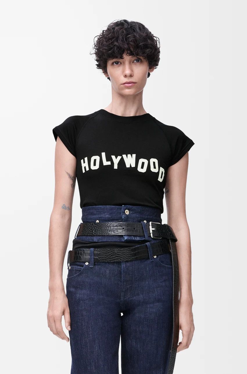 Loewe o1loc1c0525 Small Fit T-Shirt in Black Size XS / US 0-2 / IT 36-38 - 3 Thumbnail