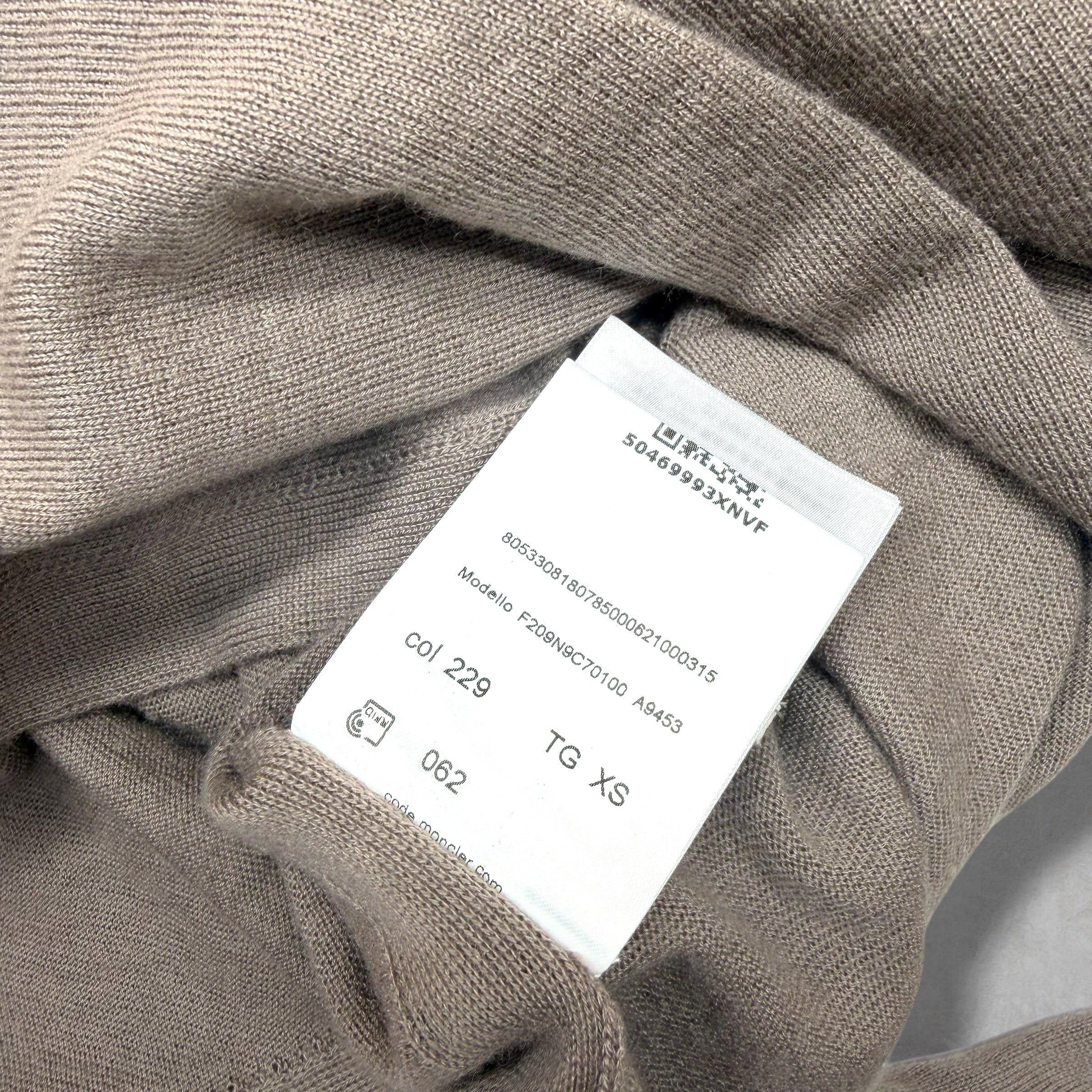 Moncler × Rick Owens Rick Owens x Moncler Cashmere Drapefront Sweater XS Size XS / US 0-2 / IT 36-38 - 5 Thumbnail