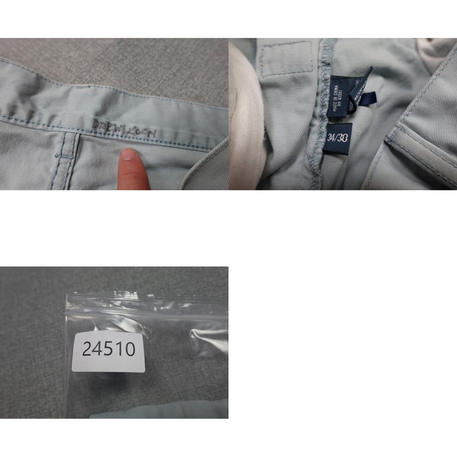 Polo Ralph Lauren Polo Ralph Lauren Pants Chino Straight Mens 34x30 Blue Color Solid Cotton 5-Pocket Design Casual Dress Modern Fit Size US S / EU 44-46 / 1 - 9 Thumbnail