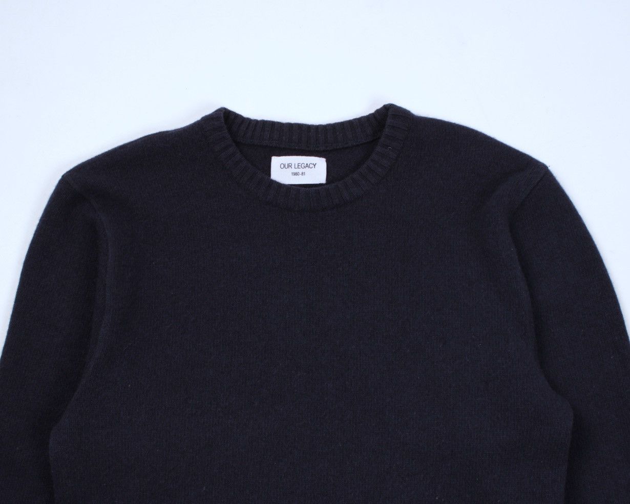 Designer × Our Legacy OUR LEGACY 1980-81 Virgin Wool Boiled Knit Sweater Size US L / EU 52-54 / 3 - 6 Thumbnail