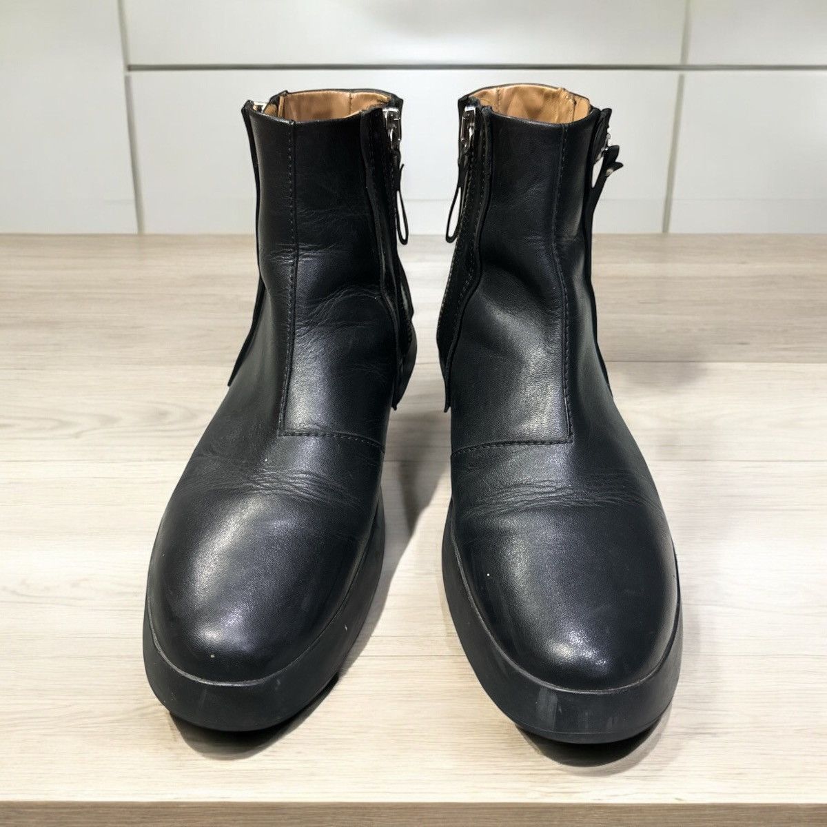 Diesel DIESEL AVANTGARDE BIKER LEATHER BOOTS SHOES Size US 10 / EU 43 - 2 Thumbnail