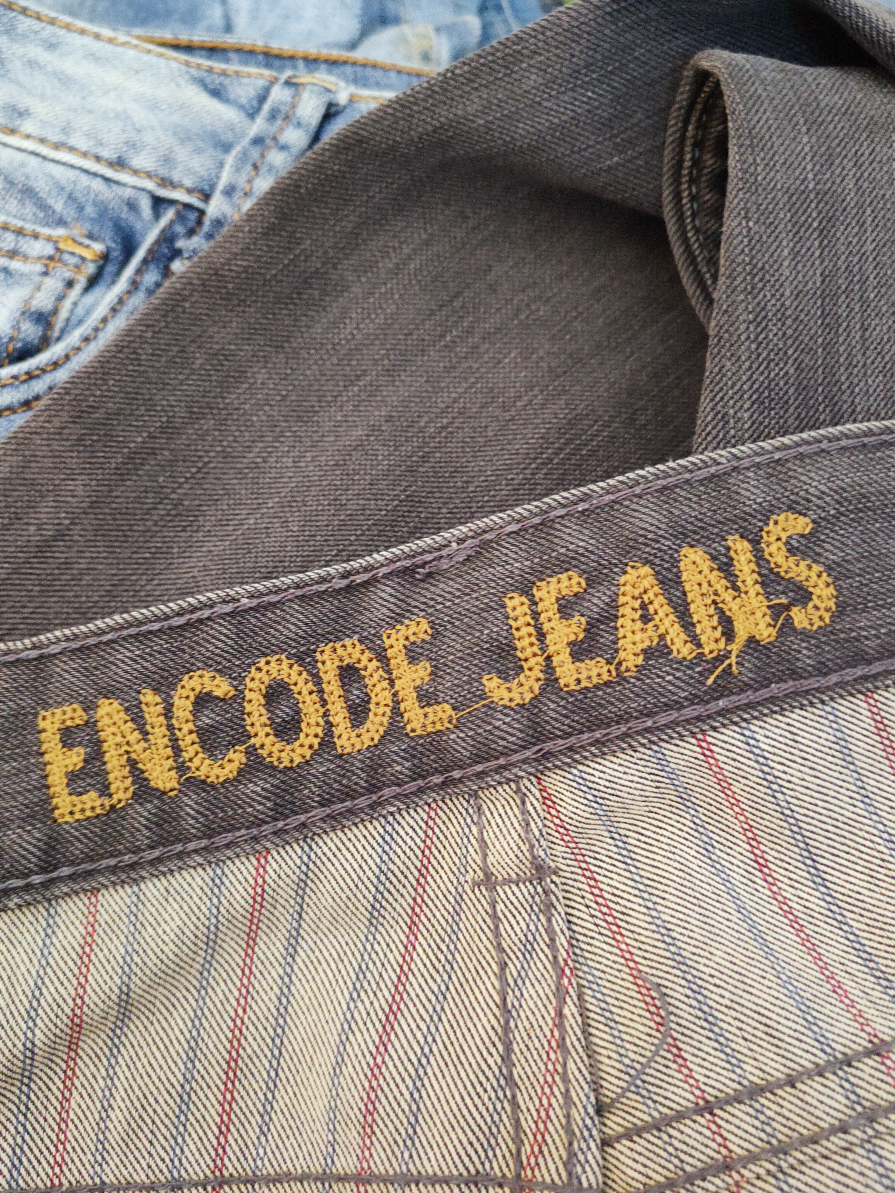 Japanese Brand × Vintage Encode Dark Brown Distressed Ripped Jeans Size US 38 / EU 54 - 17 Thumbnail