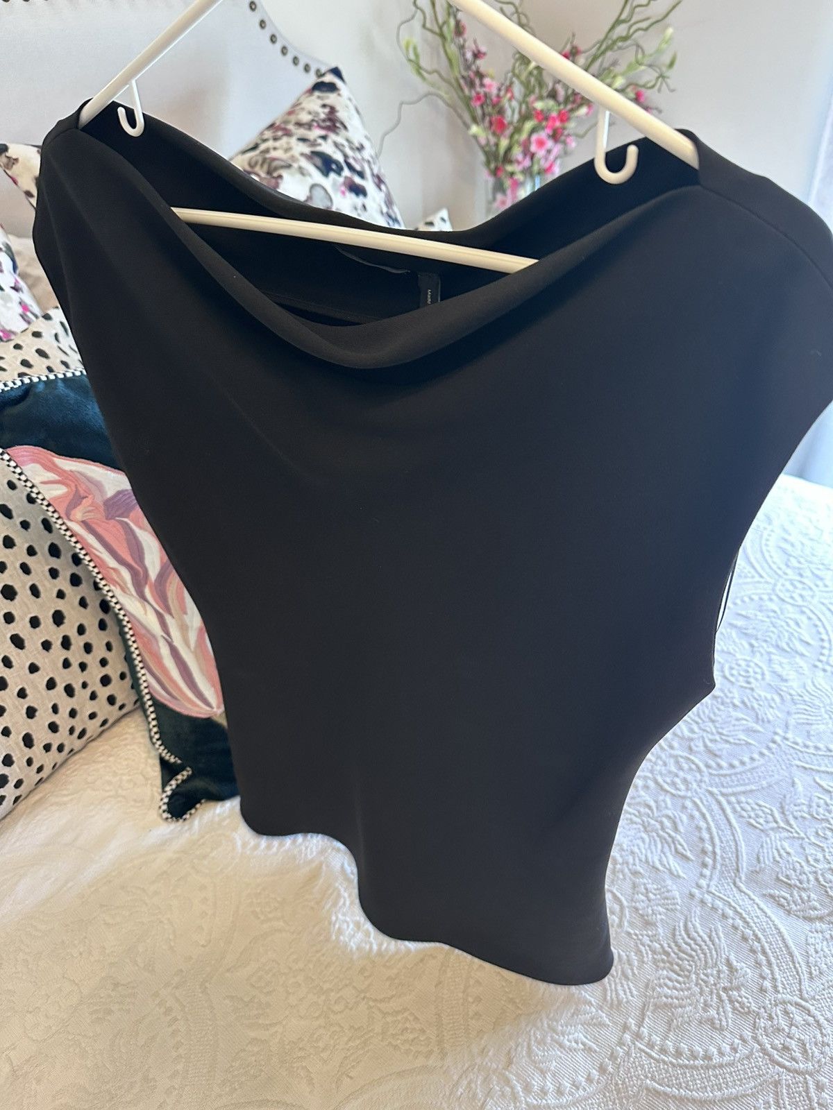 Theory NWT Theory Black Draped Boatneck Top Small Size S / US 4 / IT 40 - 3 Thumbnail