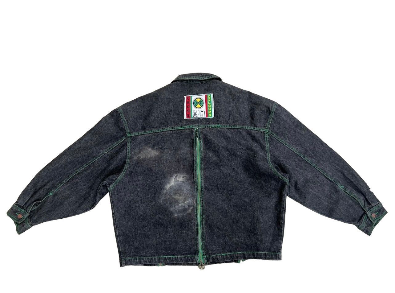 Cross Colours Vintage 90s Cross Colours Rips Fade Denim Oversized Jacket Size US XL / EU 56 / 4 - 2 Thumbnail