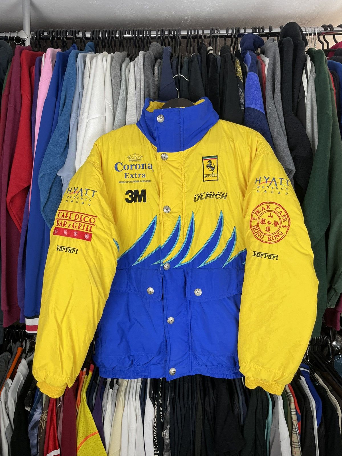 Ferrari × Vintage Ferrari jacket racing corona extra cap wear vintage 90s Size US XL / EU 56 / 4 - 1 Thumbnail