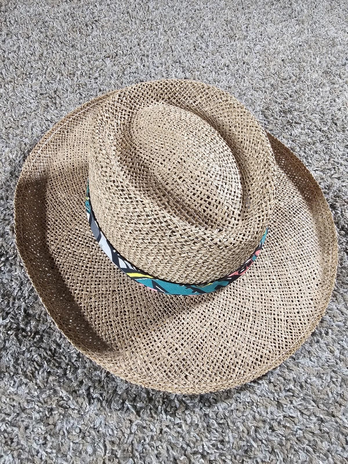 Eddie Bauer Vintage Eddy Brothers Straw Hat Made In USA S/M Size ONE SIZE - 1 Thumbnail