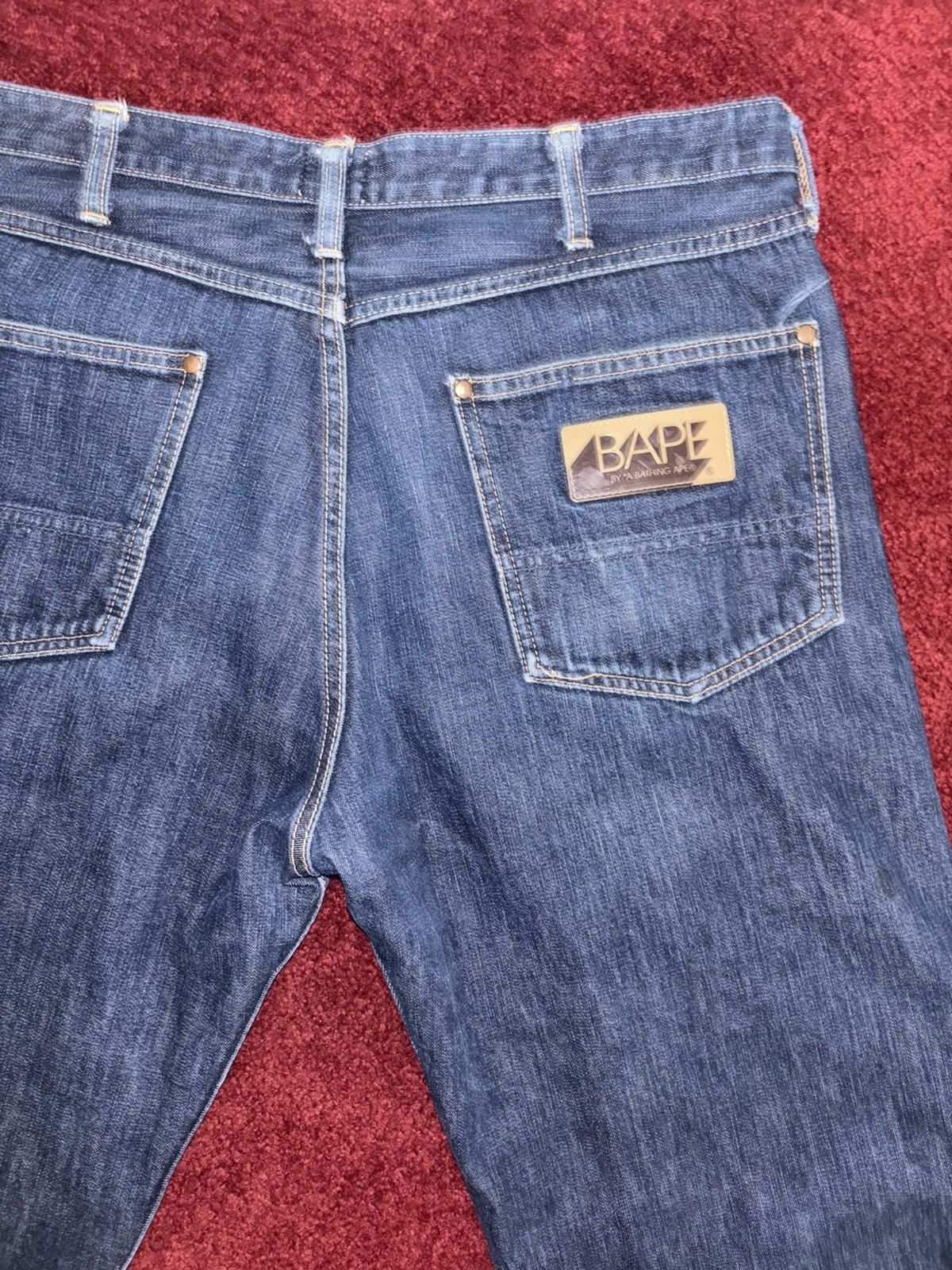 Bape Vintage Bape Denim Jeans Size XL (32-36) Nigo Era Size US 34 / EU 50 - 7 Thumbnail