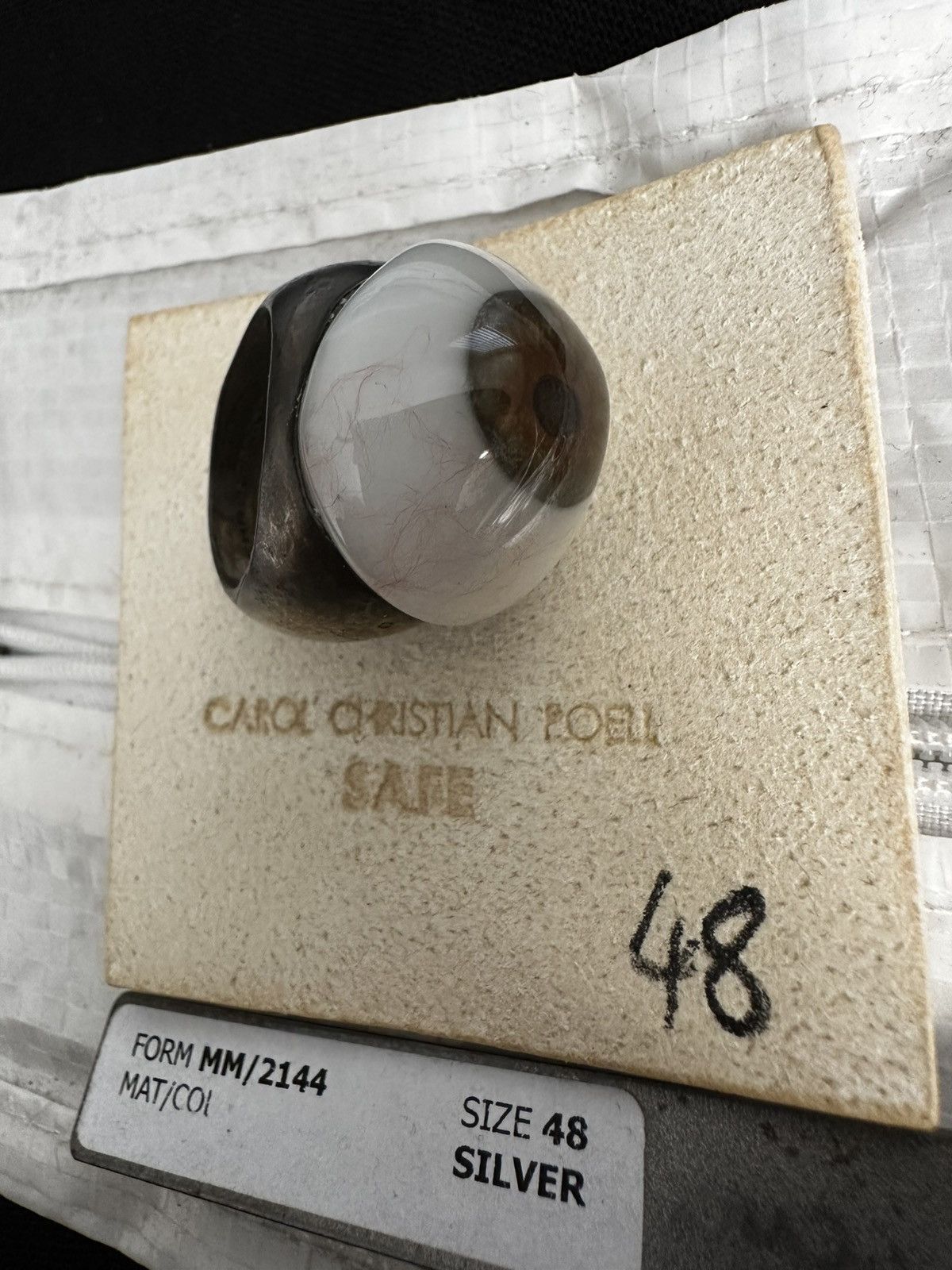 Carol Christian Poell CCP eyeball ring Size 38 - 2 Thumbnail