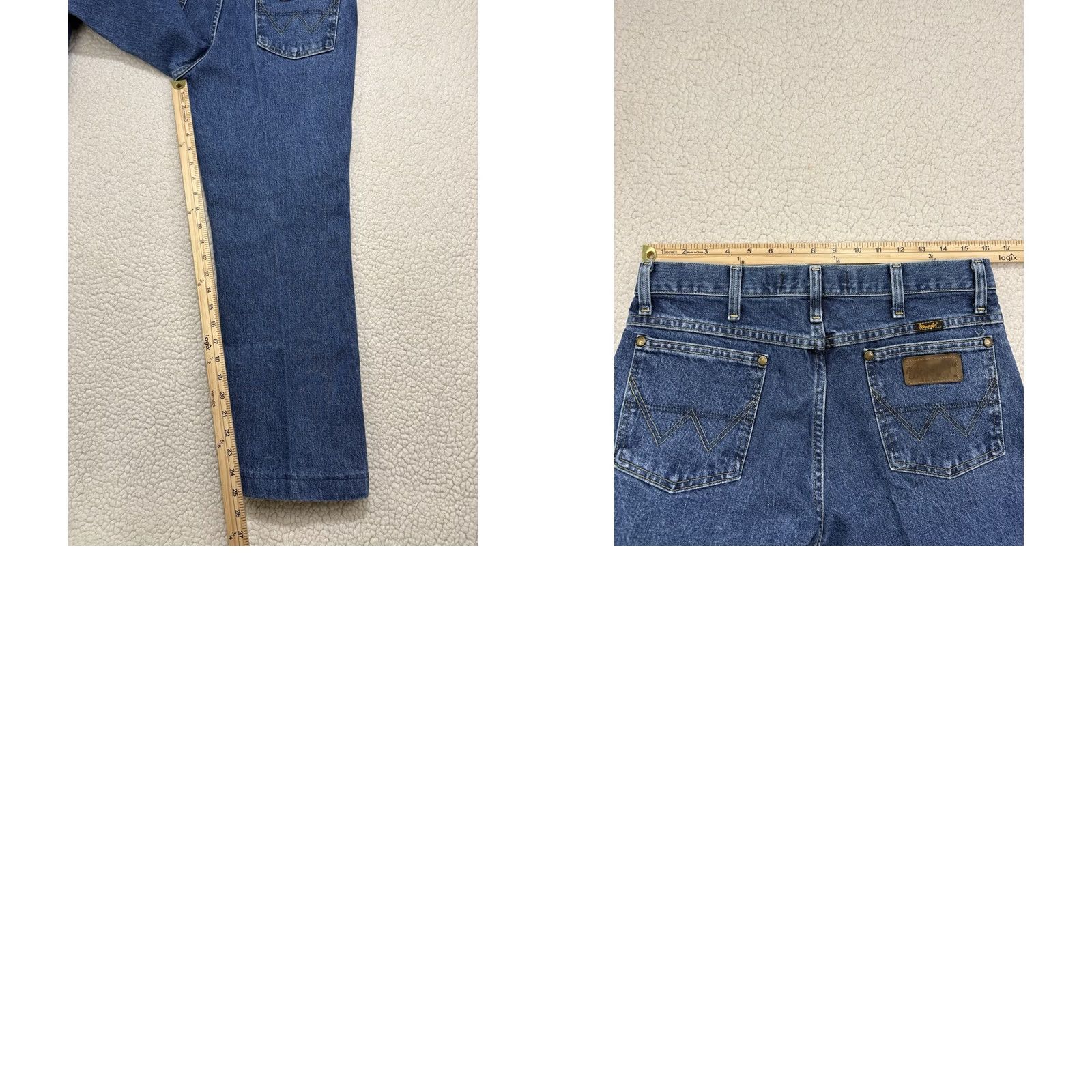 Wrangler Wrangler George Strait Jeans Blue Denim 32x25 Slim Straight 5-Pocket Regular Brand Mens Cowboy Western Size US 32 / EU 48 - 8 Thumbnail