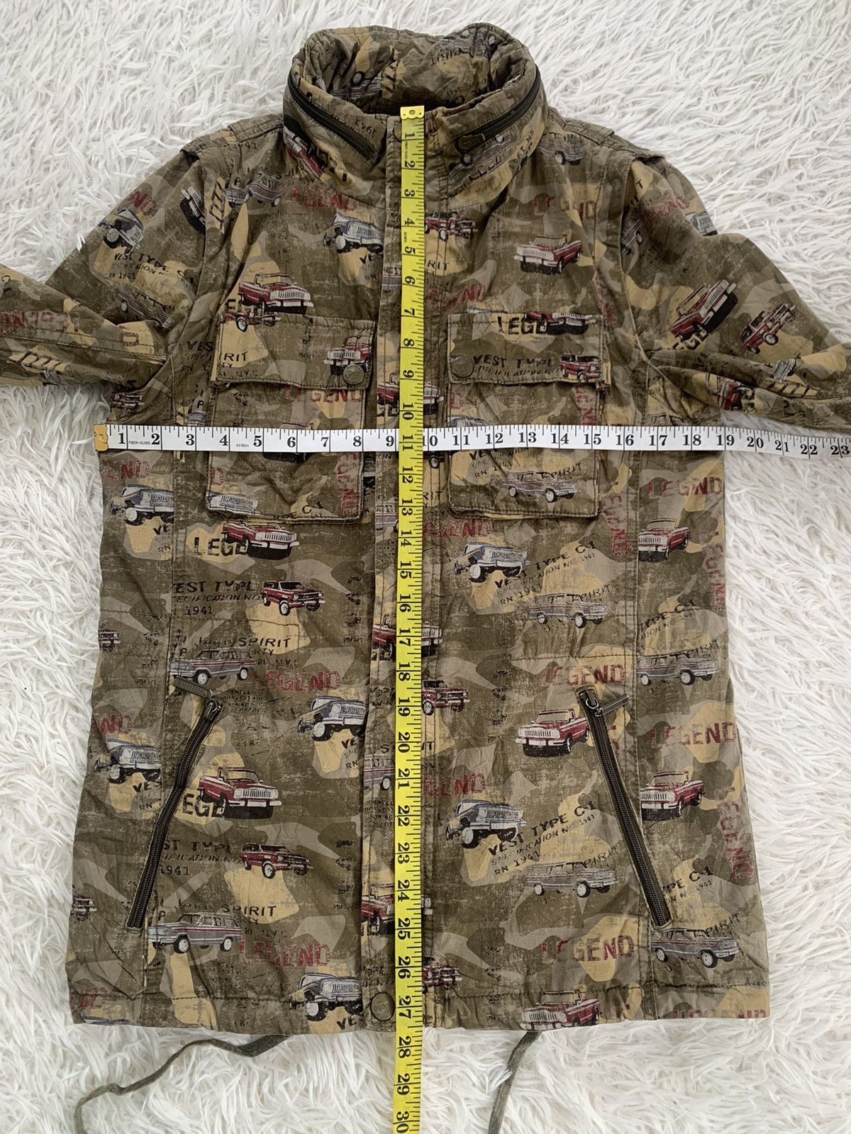 Jeep Full print jeep spirit jacket detachable sleeve Size US S / EU 44-46 / 1 - 14 Thumbnail