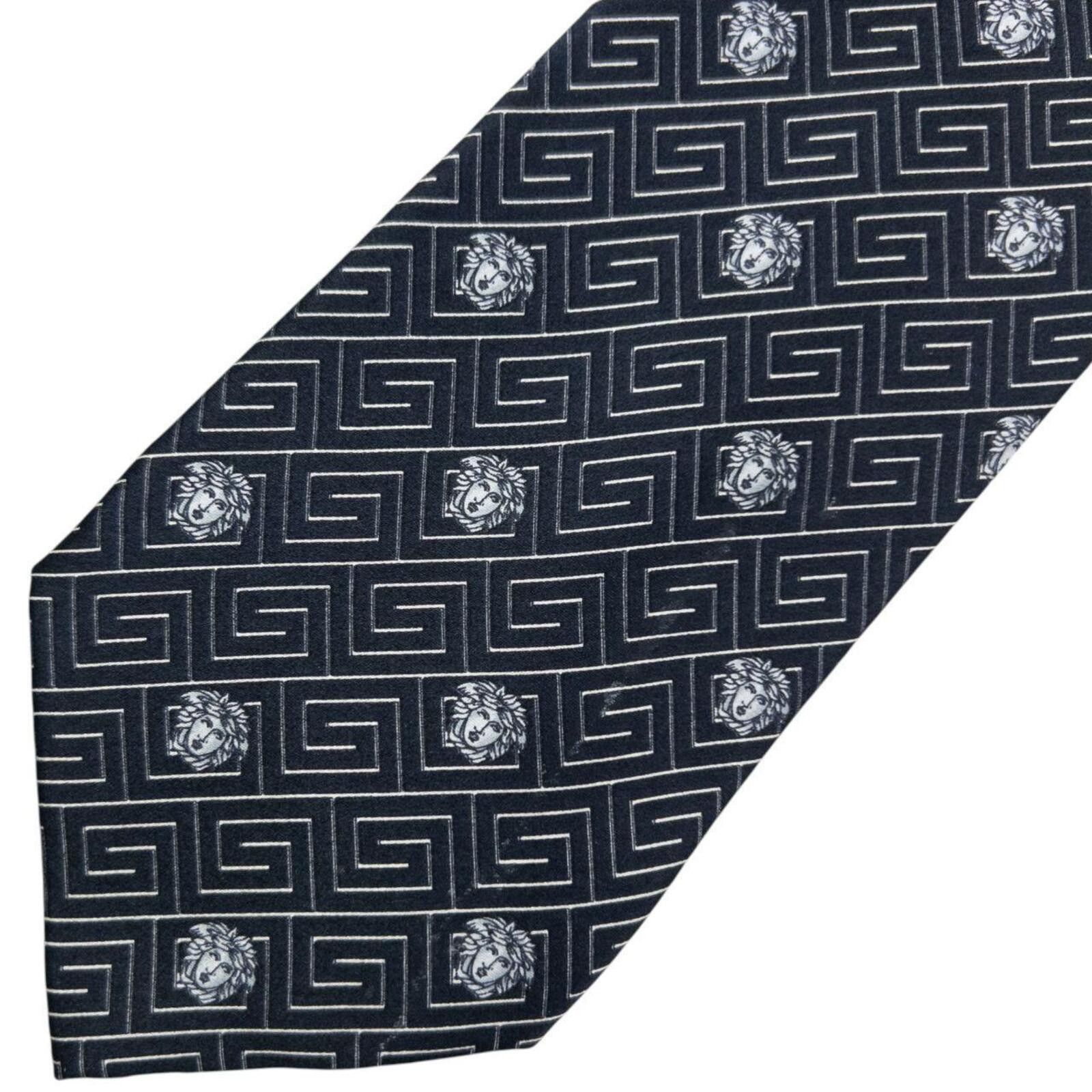 Versace Vintage 90s Gianni Versace Medusa Monogram Silk Tie Size ONE SIZE - 5 Thumbnail